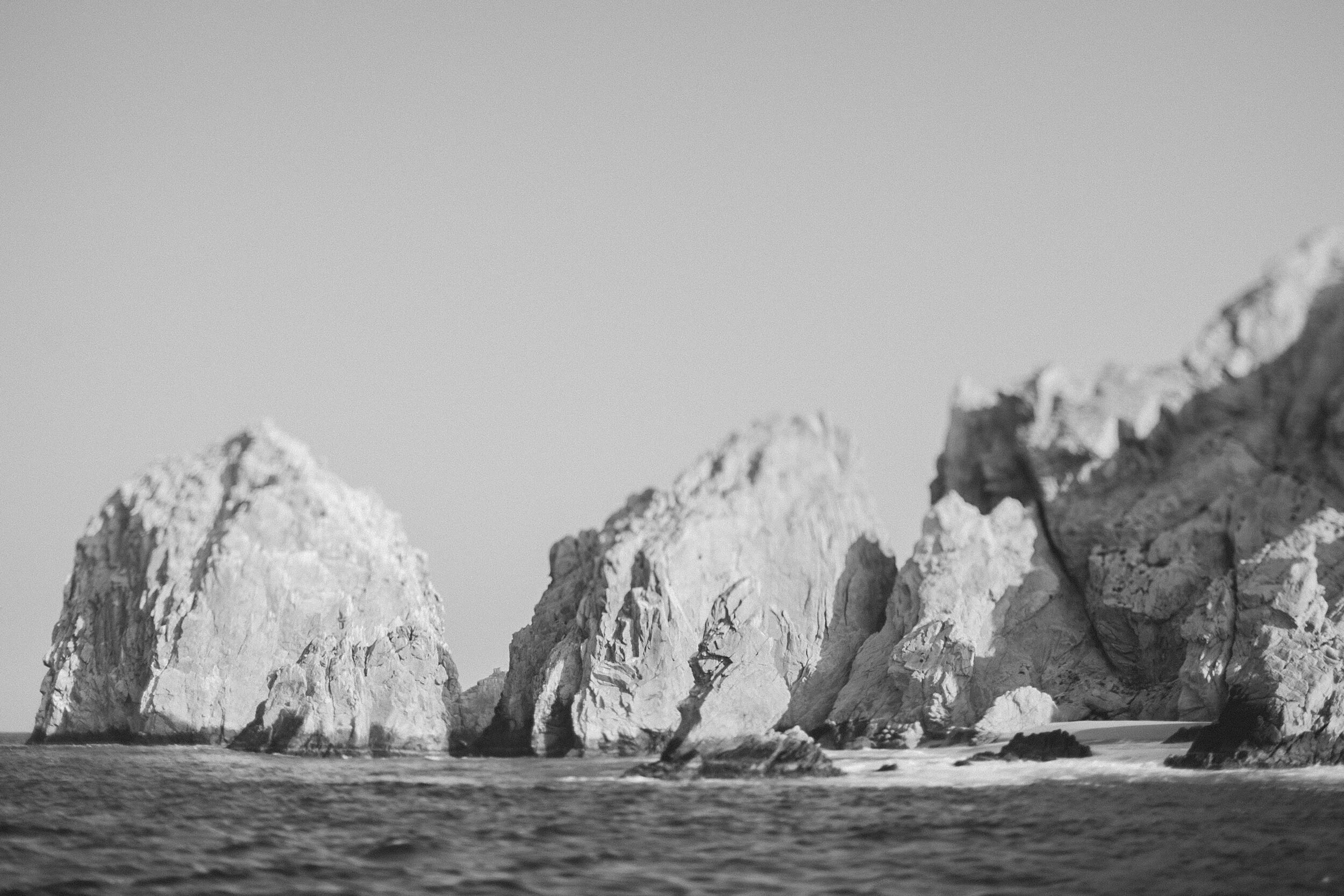 Cabo San Lucas: Rock Trio (B&W)