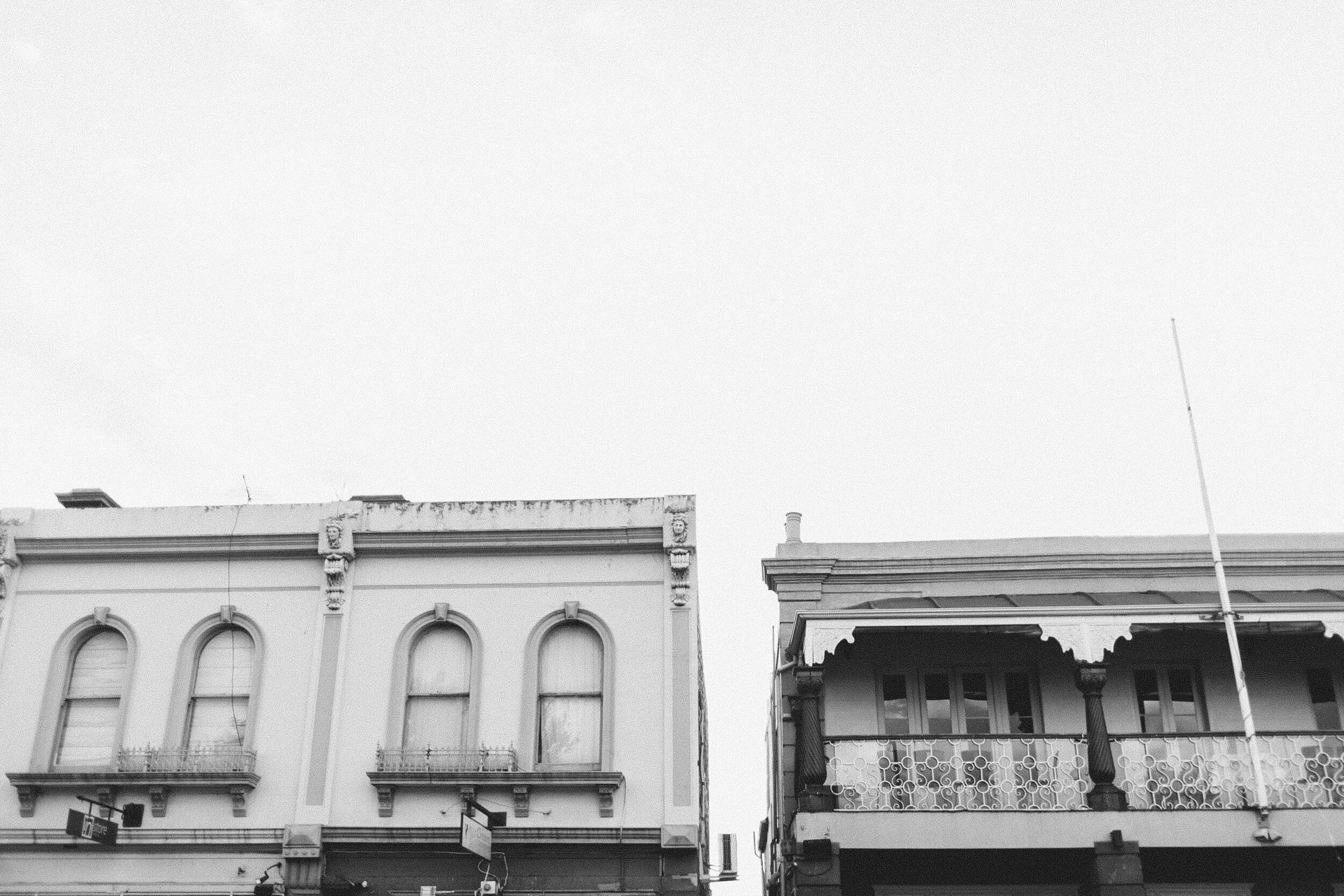 Melbourne: Side by Side (B&W)