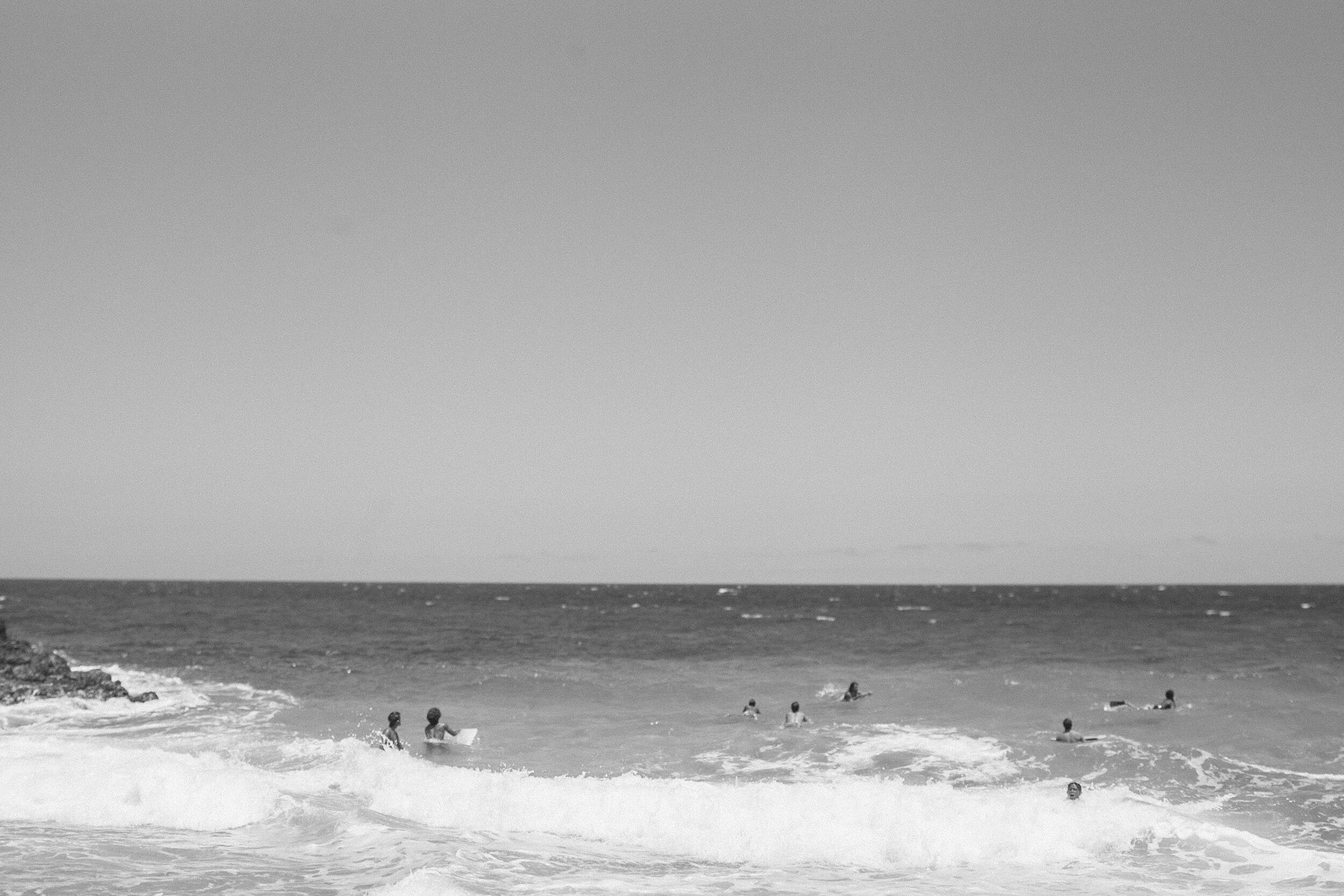 Kauai: The Surf (B&W)