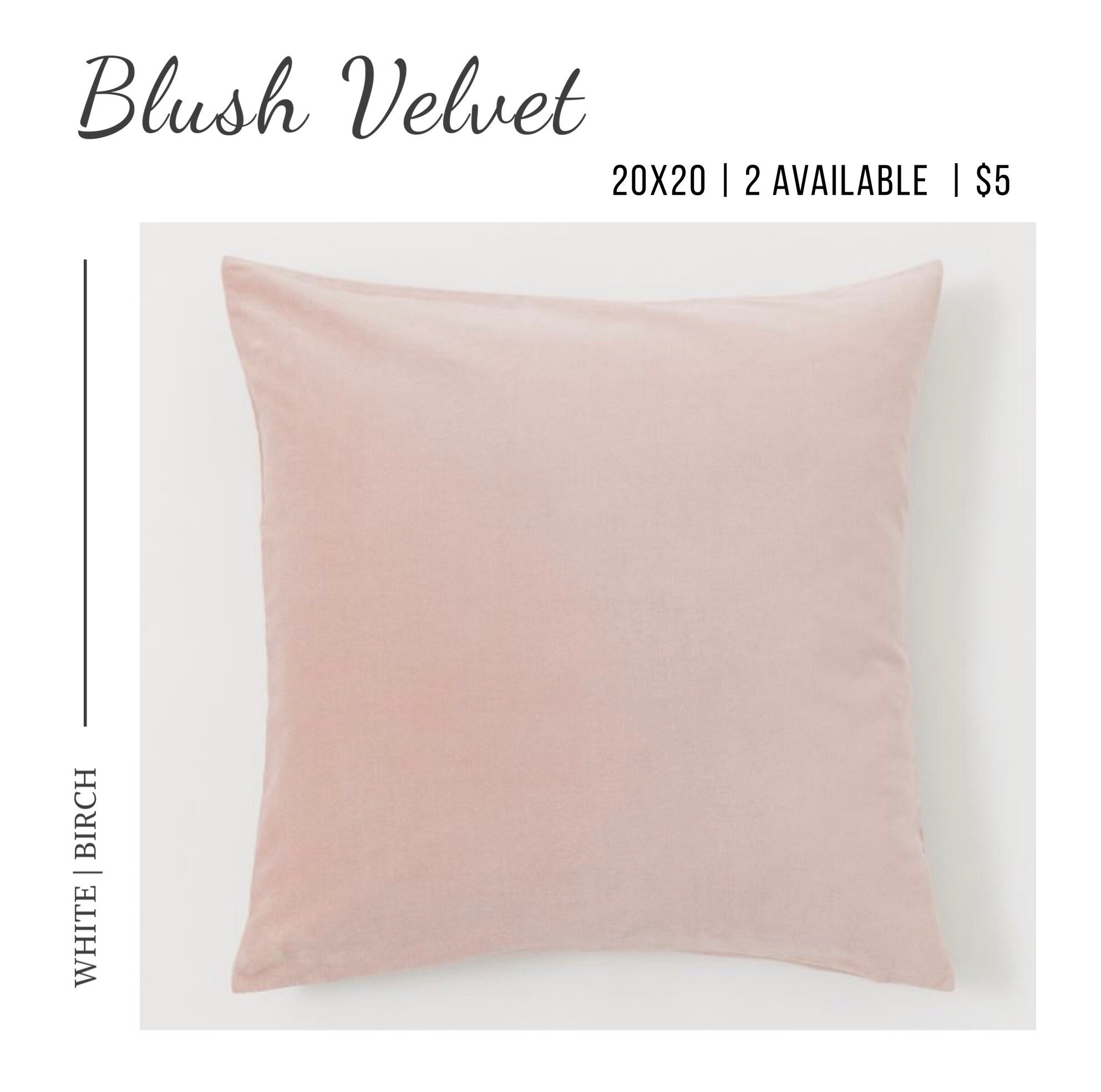Pillows & Poufs — White Birch Rentals