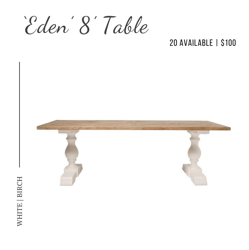 Tables — White Birch Rentals