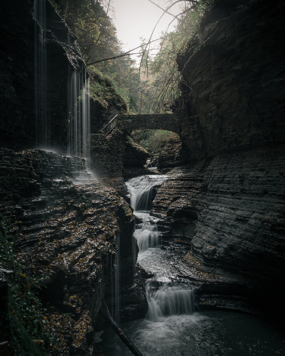  Waterfall at Glen Watkins State Park, NY 