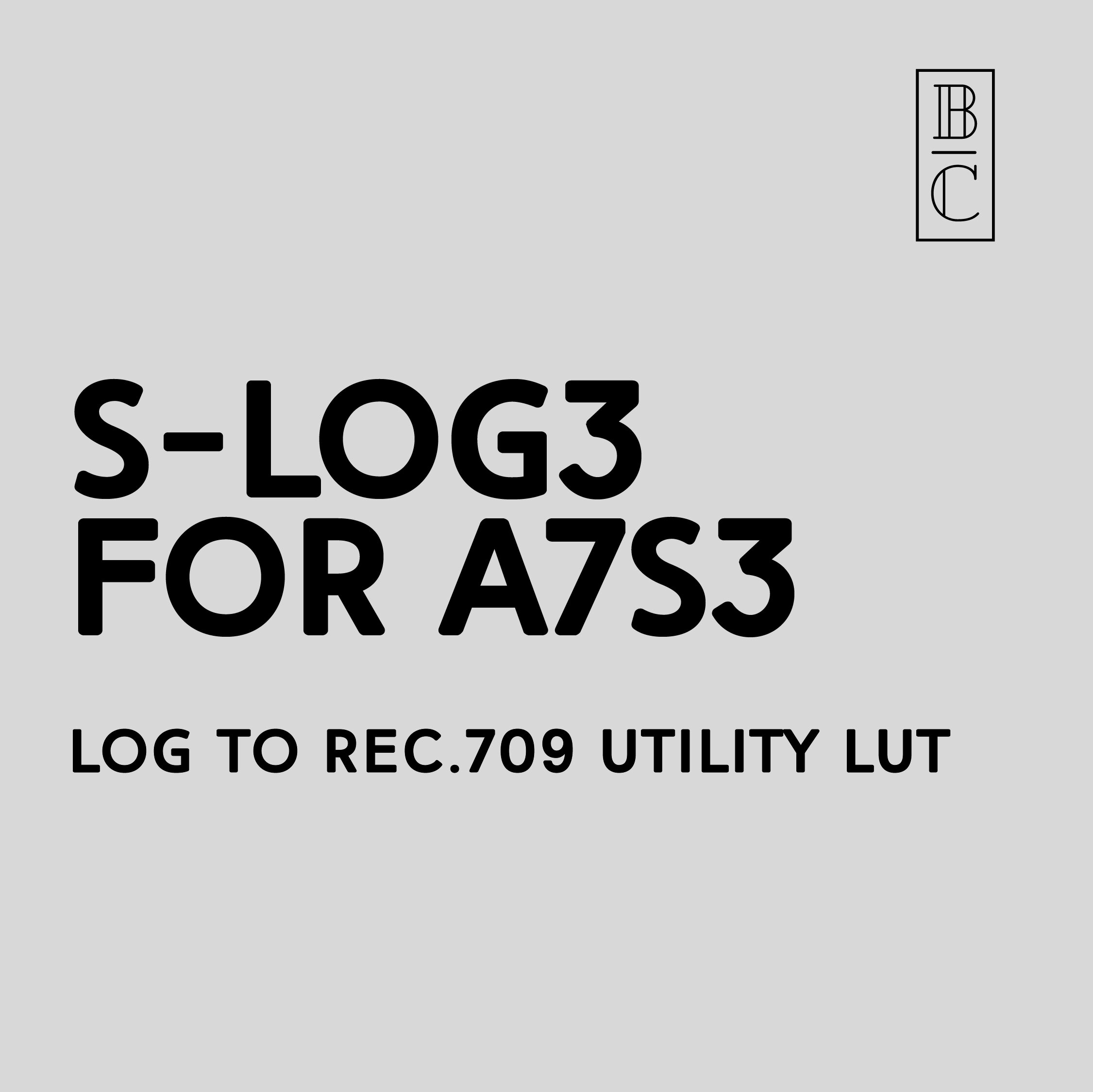 Bc S Log3 To Rec 709 Utility Lut For Sony Cameras — Becki And Chris
