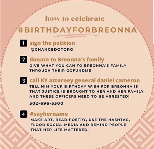Happy Heavenly Birthday Breonna Taylor! Rest in power! ✊🏾 #sayhername #justiceforbreonnataylor #defundpolice #blacklivesmatter✊🏽✊🏾✊🏿 #Centhered #centheredwomen
