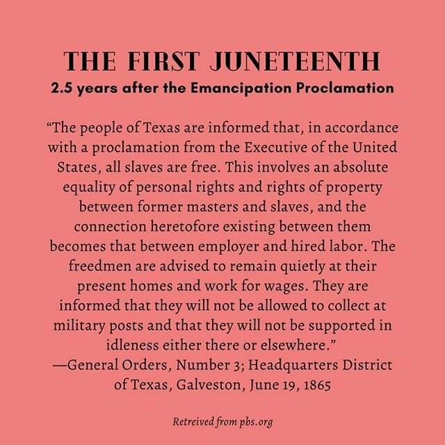The First #Juneteenth