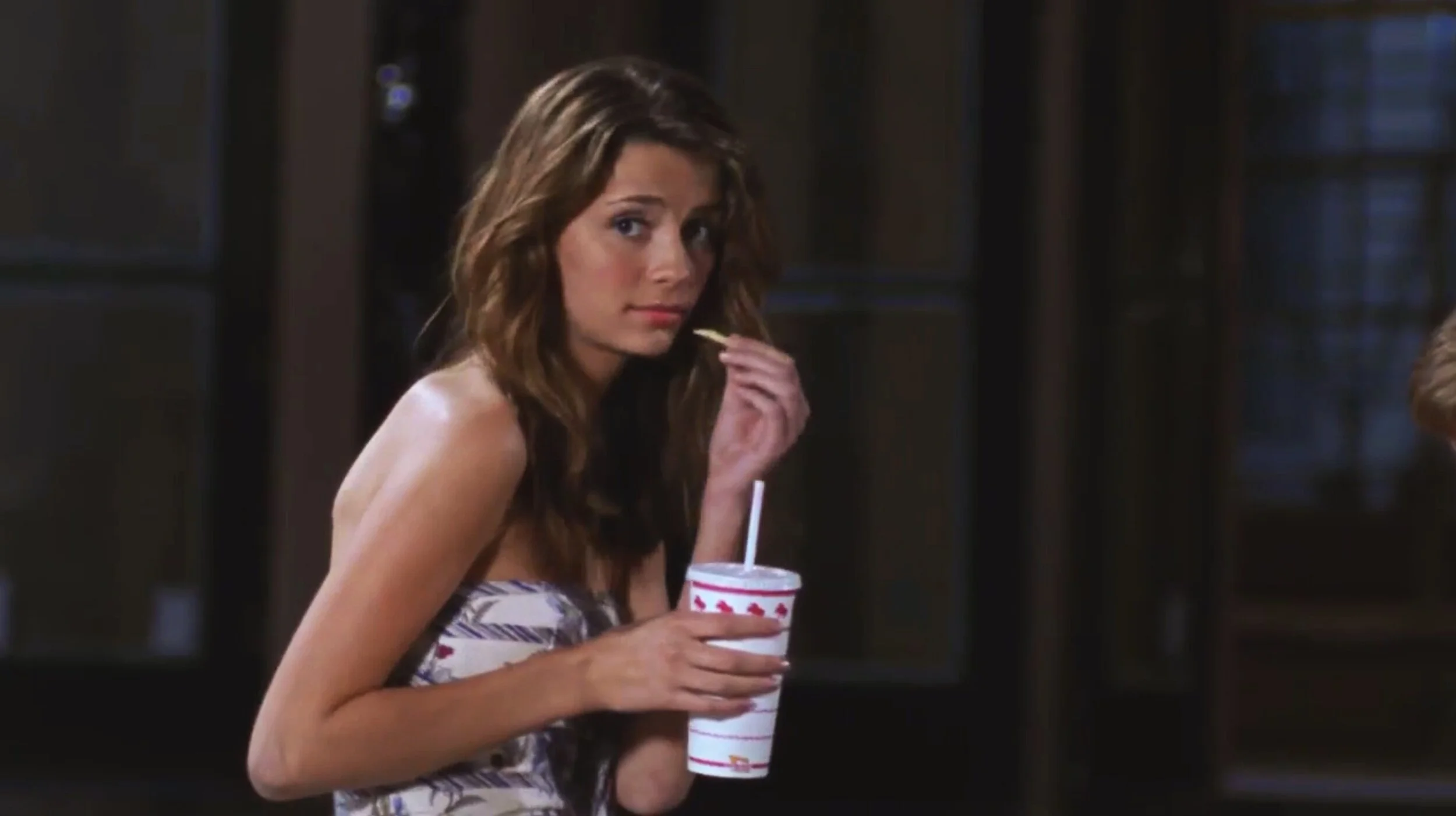 Marissa Cooper eats at In-N-Out Burgers in "The O.C."