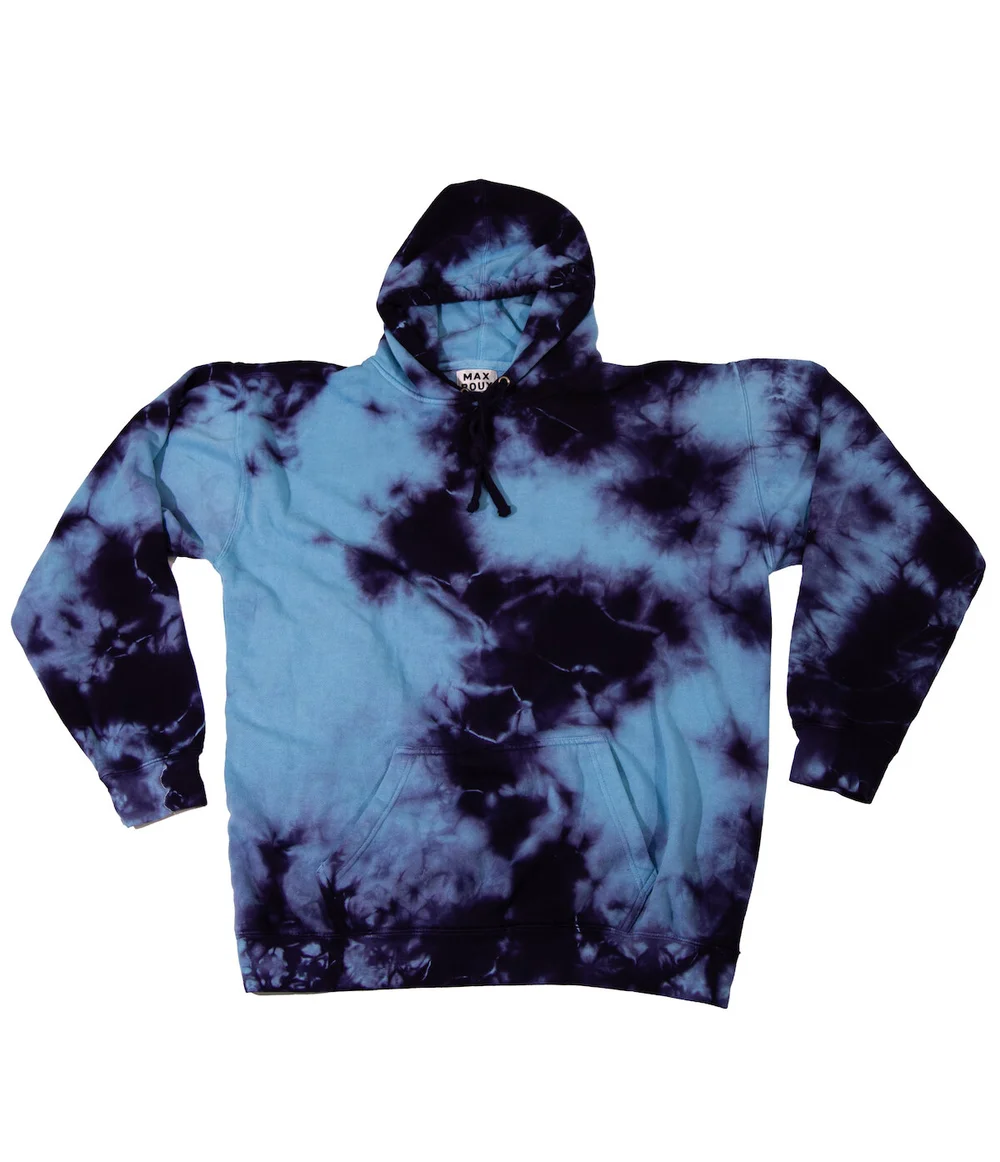 Blue Glacier Dye Hoodie — MAX ROUX