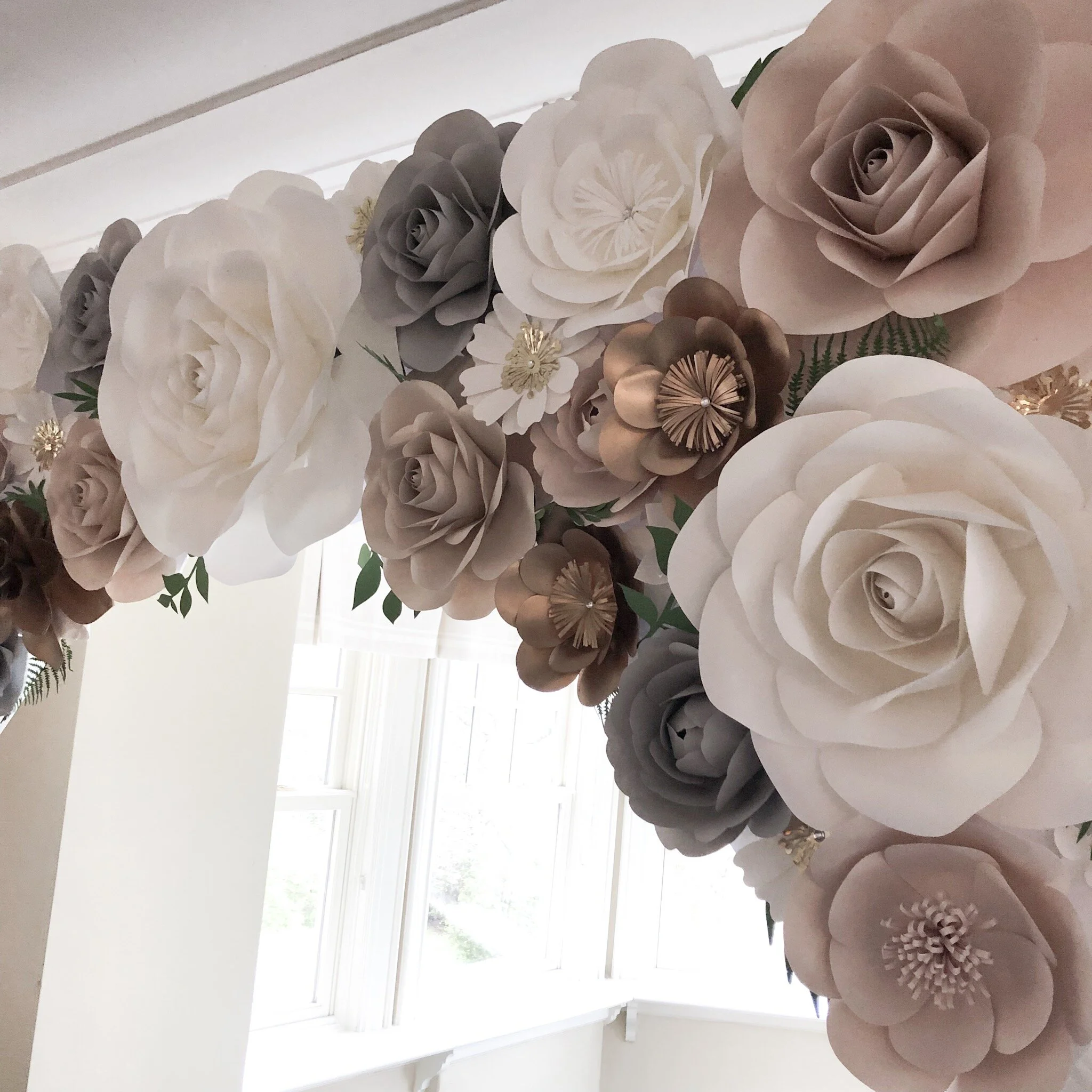 Paletta Mansion Burlington Flower Backdrop Rental