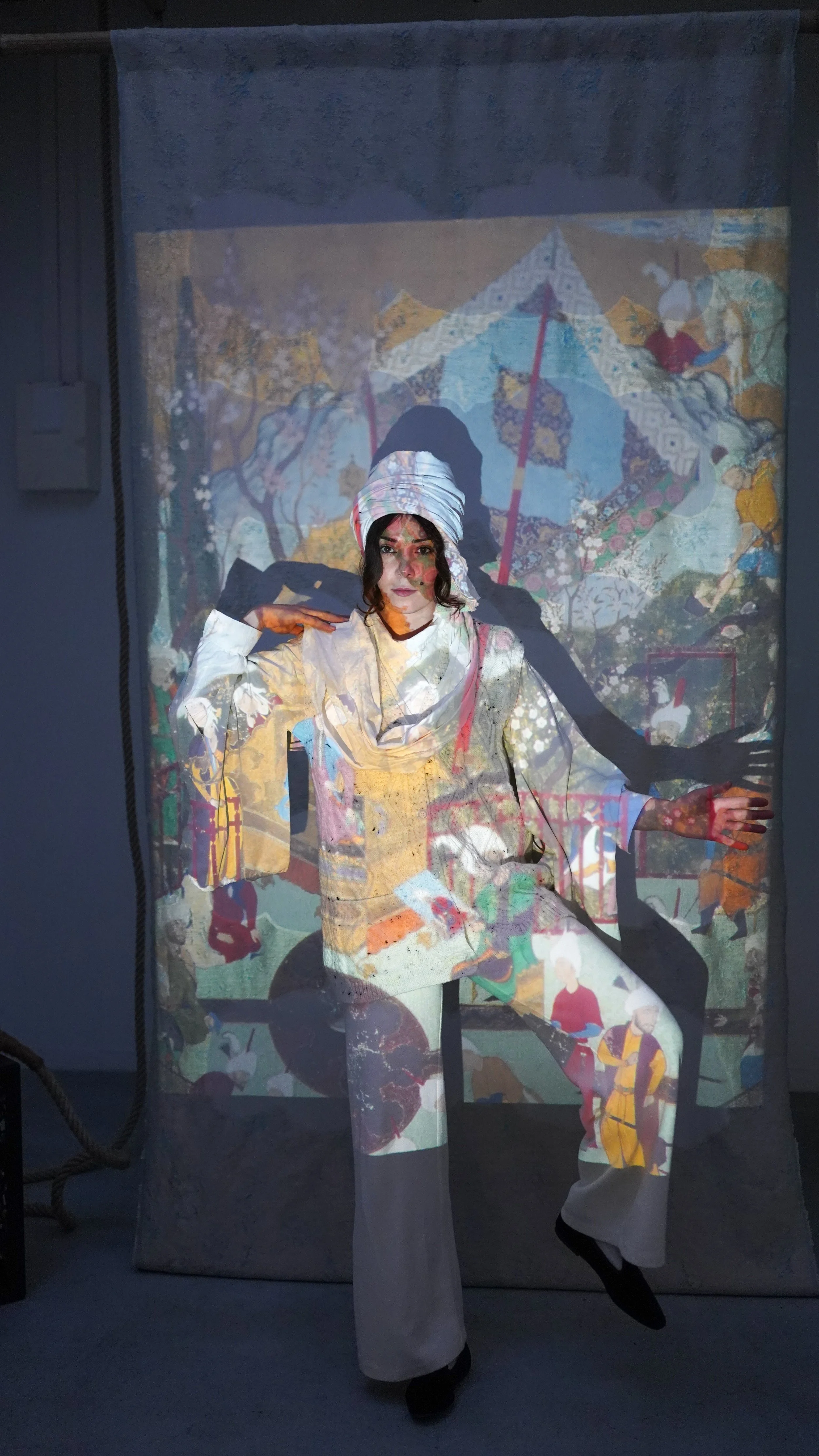 Portrait de Naqqāl (conteuse épique)  Pour le tableau performé : Rabeeh Balkhi, la première poète — 3/11