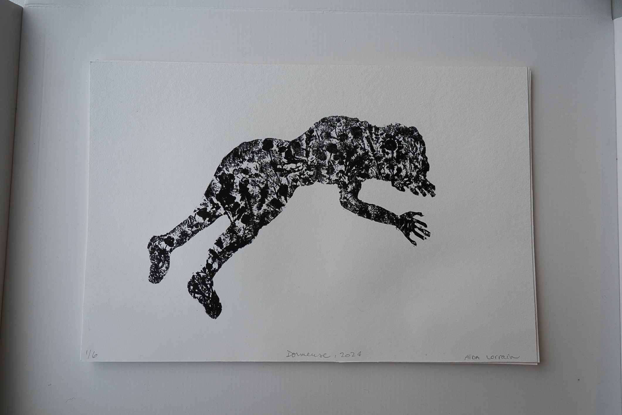  Lithographies Edition de 6 24 × 36 cm Encore noire, papier Moulin du Gué 125 g. 