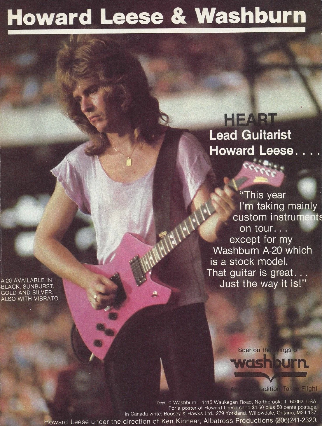 Howard Lesse Heart Washburn A20
