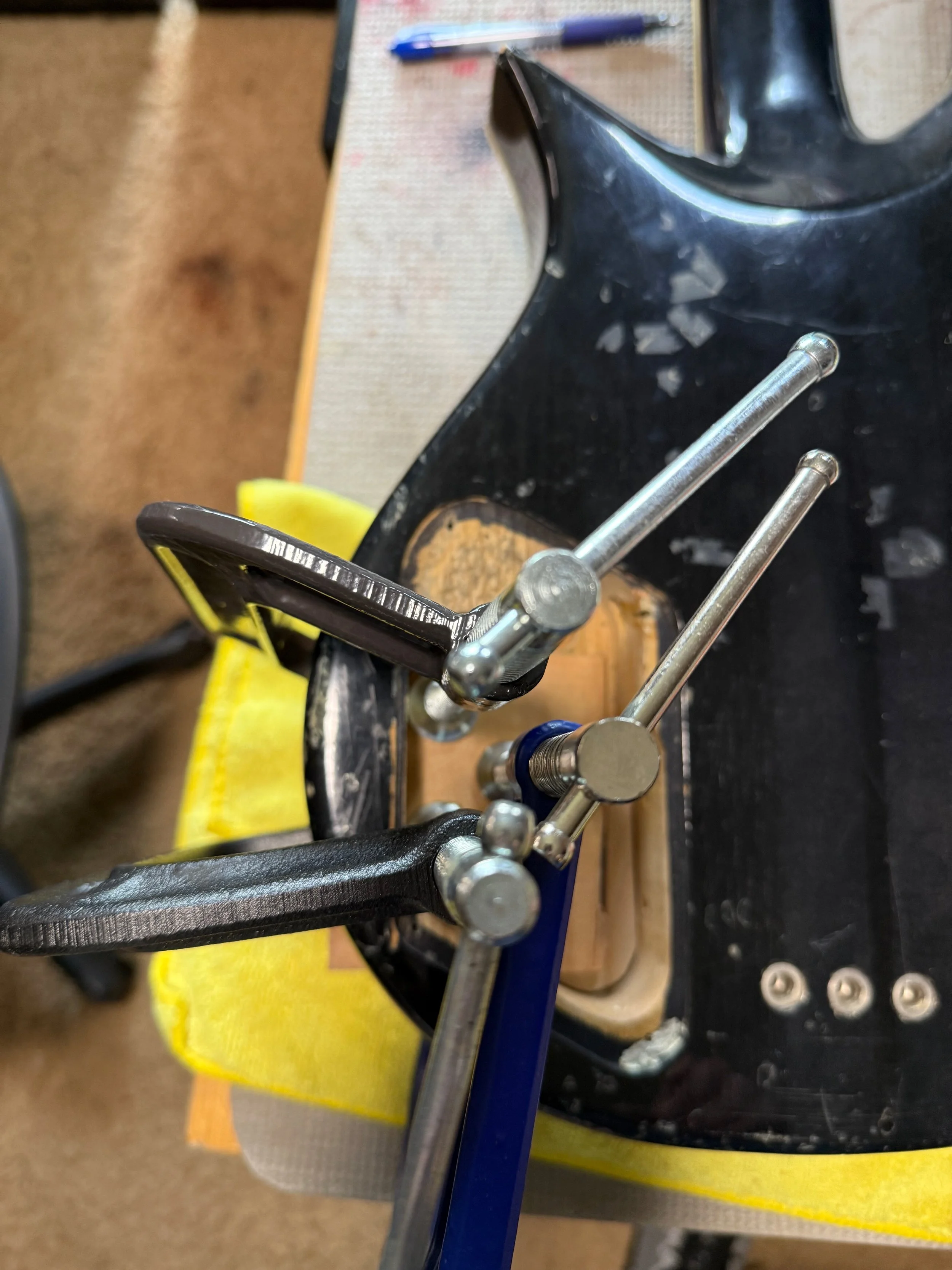 Clamps from the bottom