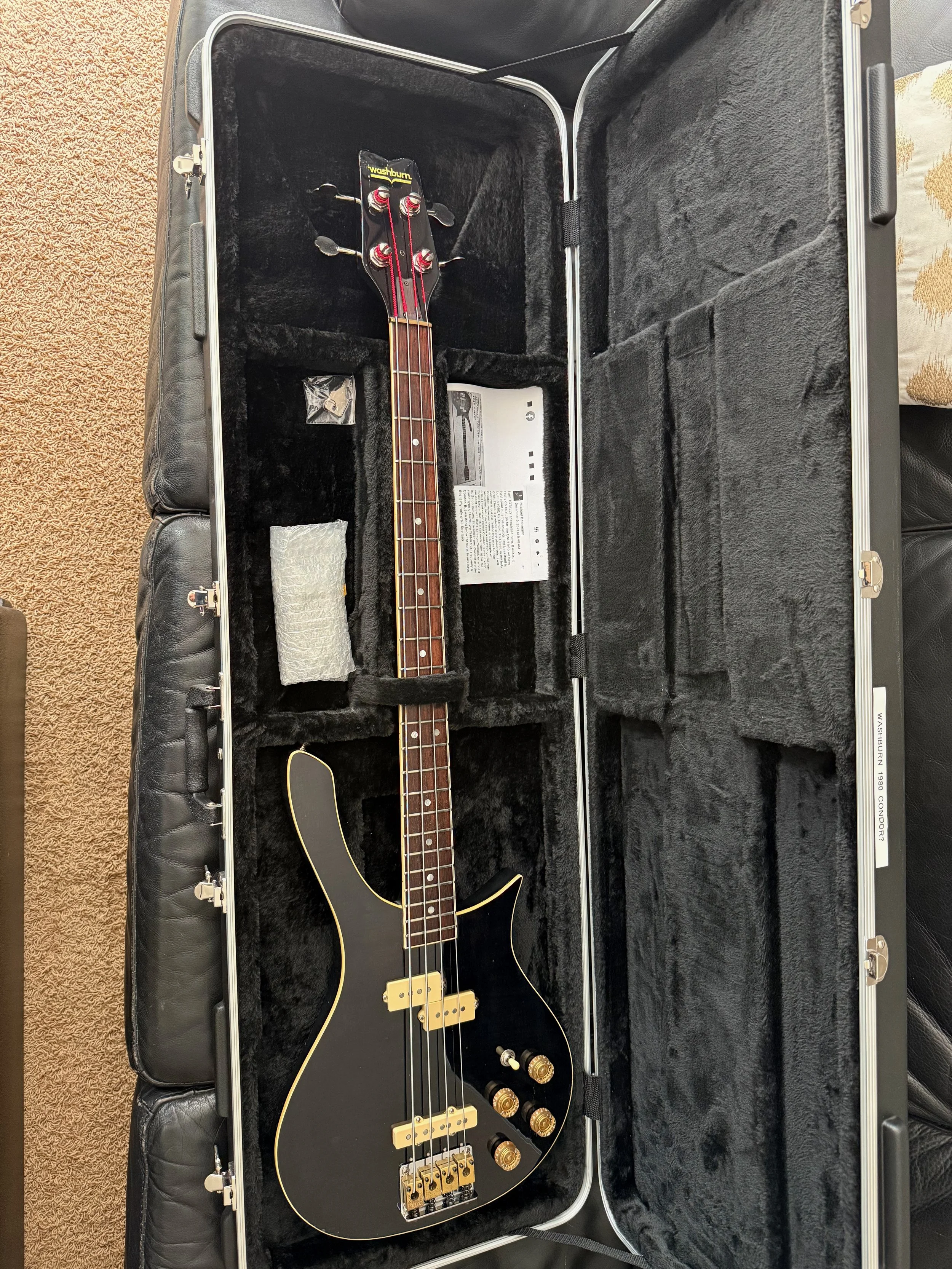 A new hard case is its new home