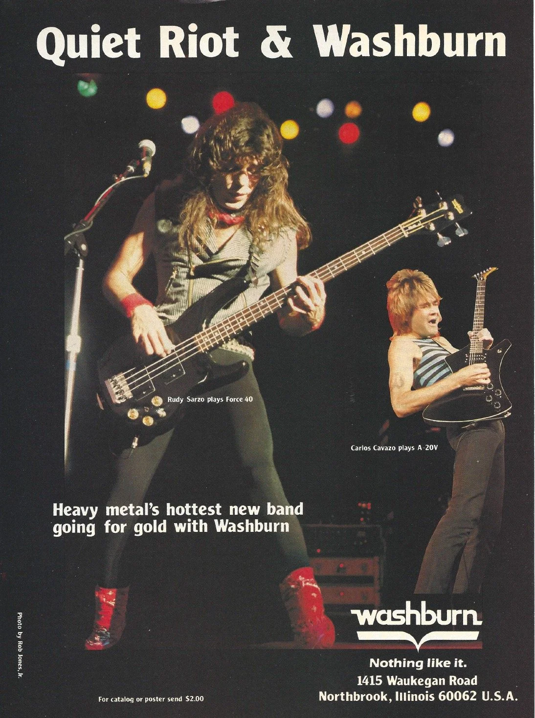 Rudy Sarzo with custom SB-40EQ