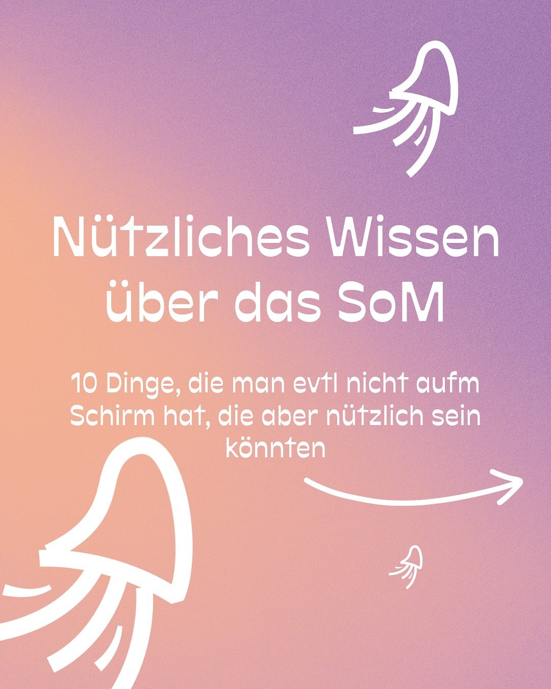 Hier gibts nochmal ne kleine Checkliste mit ein paar Infos f&uuml;rs Wochenende! Endlich wieder SoM😍🪼 bis morgen, Family!🫂💜