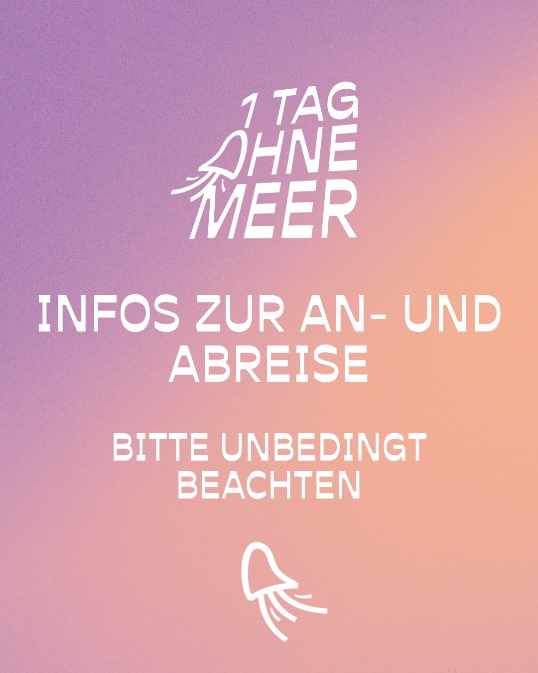 Ihr Lieben, in nicht mal 2 Wochen geht es los💜🪼
Die diesj&auml;hrige Location ist nicht nur Special, weil sie so wundersch&ouml;n ist - sondern auch etwas speziell, was die An-und Abreise betrifft. 
Wir haben die letzten Wochen mit den Beh&ouml;rde