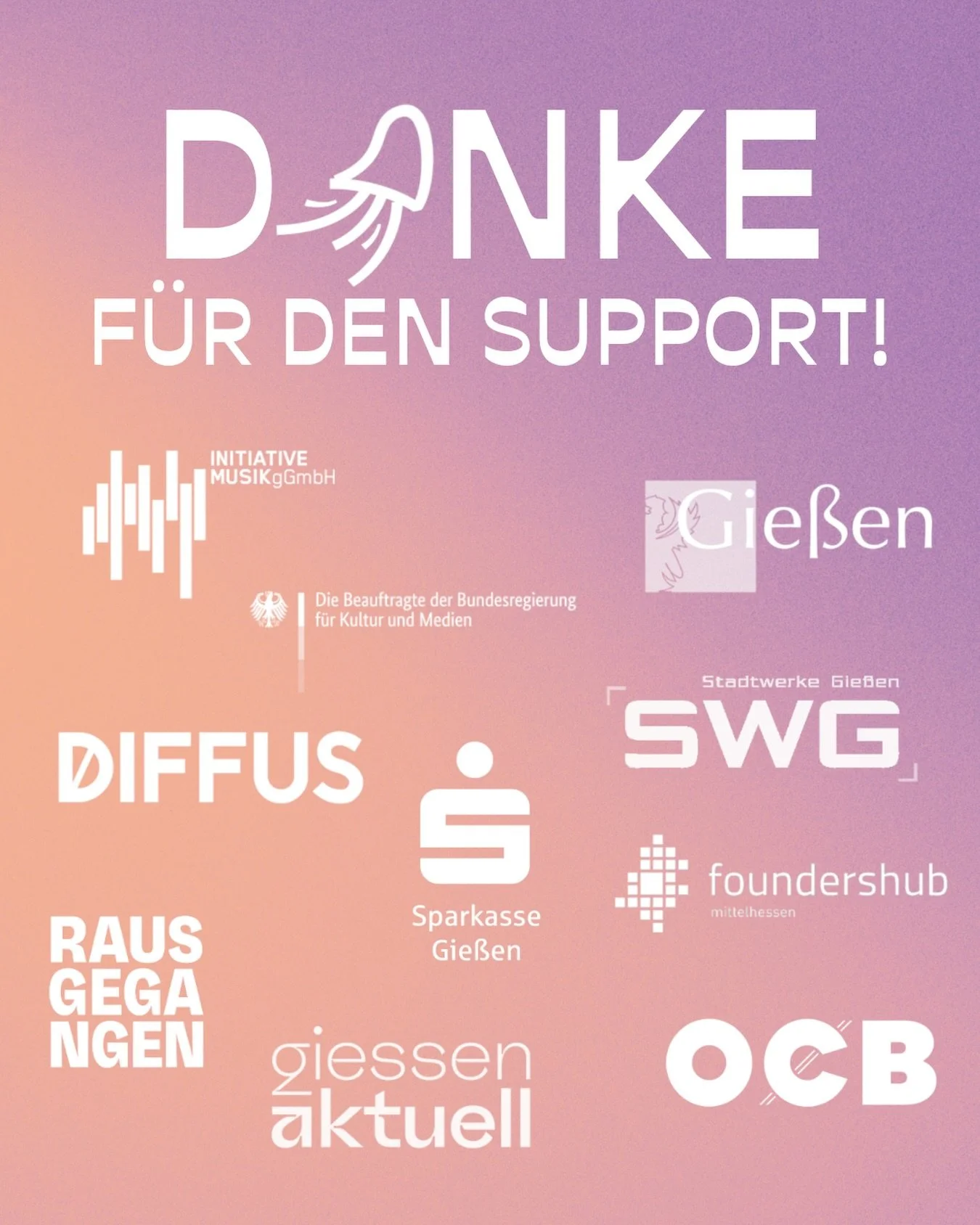 Tausend Dank auch noch mal an alle Institutionen, Sponsoren und Medienpartner *innen. Ohne euch w&auml;re das SoM gar nicht m&ouml;glich 💜🫂