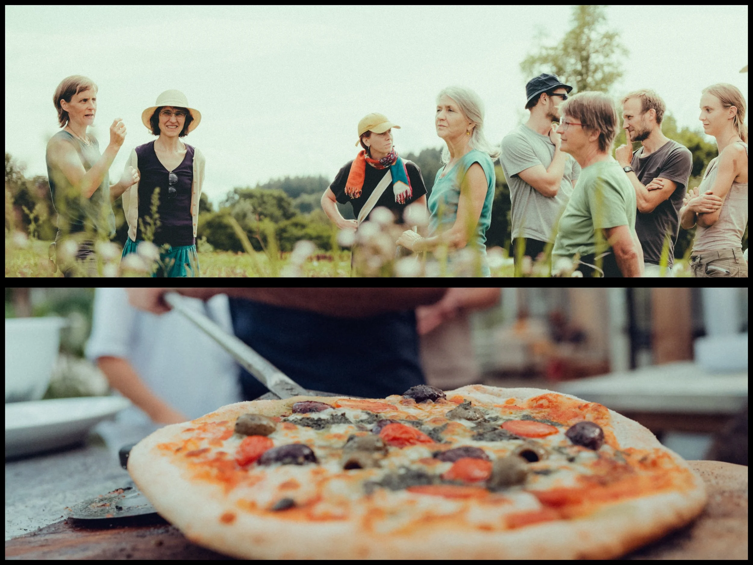 Pizza und Führung