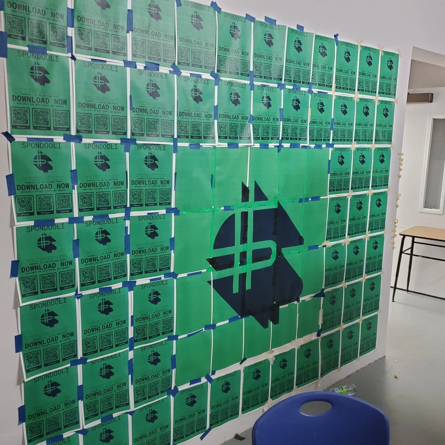 Construction on a new Spondooli wall