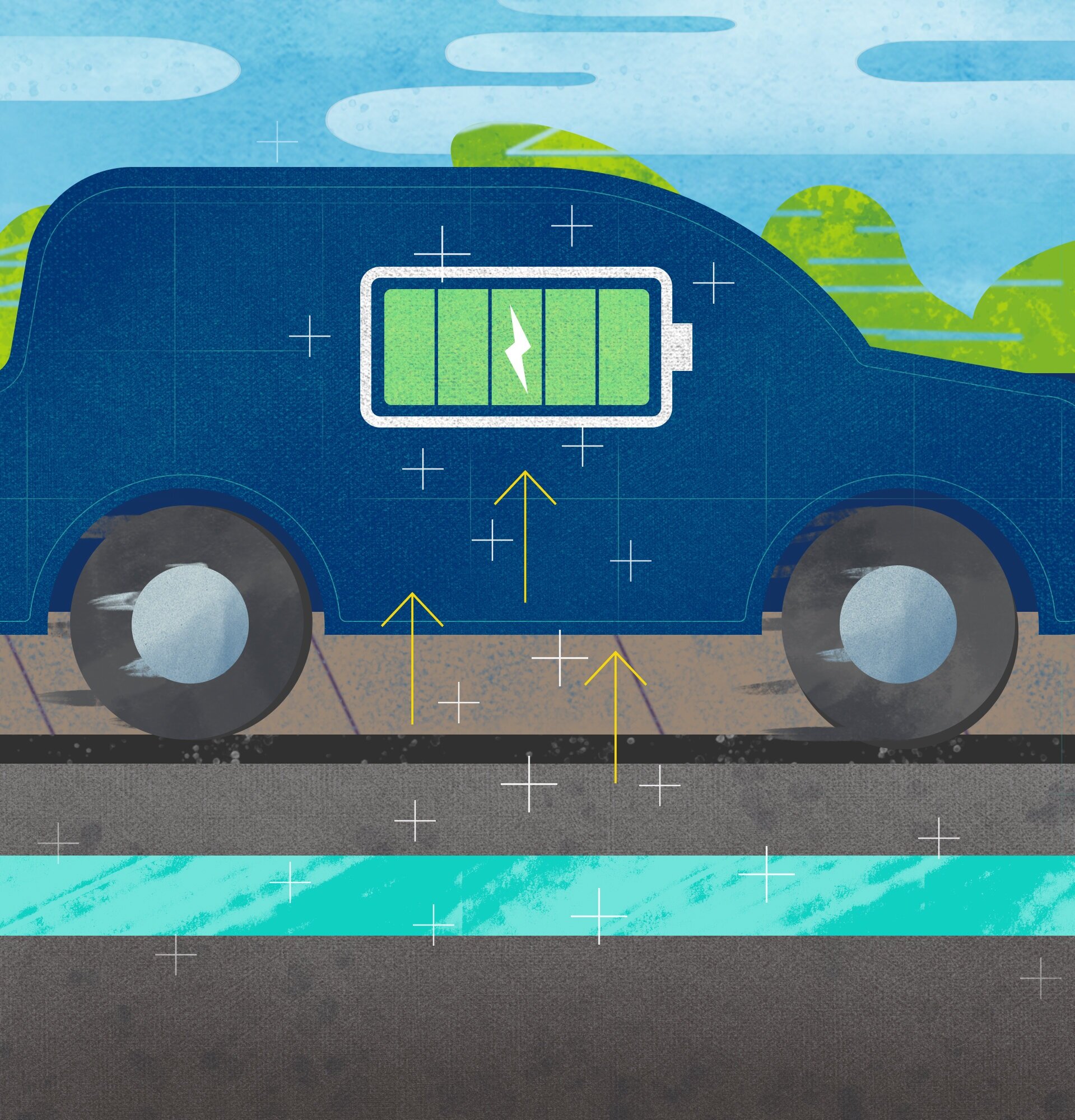  Eventually, The Ray hopes to have roads that charge electric vehicles AS you drive on them! 