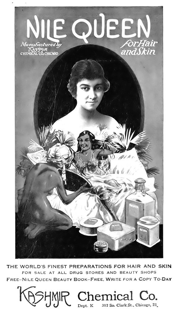   Nile Queen Beauty Preparations Advertisement Kashmir Chemical Company 1920  