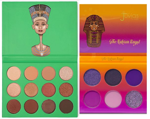   Nubian I and Royal Eyeshadow Palettes Juvia’s Place, 2016 and 2020   