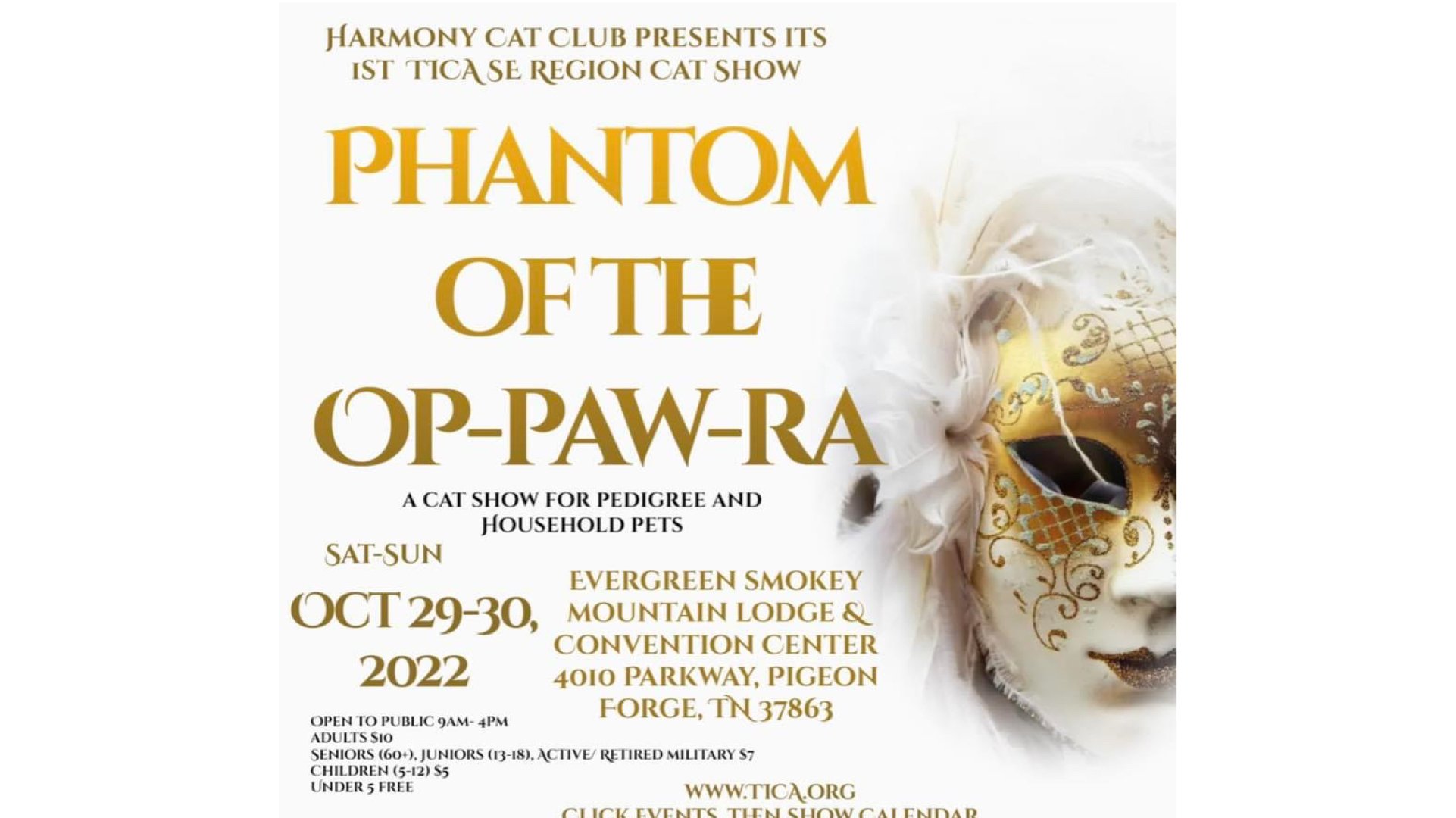 Harmony Cat Club Presents, "Phantom of the Op-Paw-Ra"