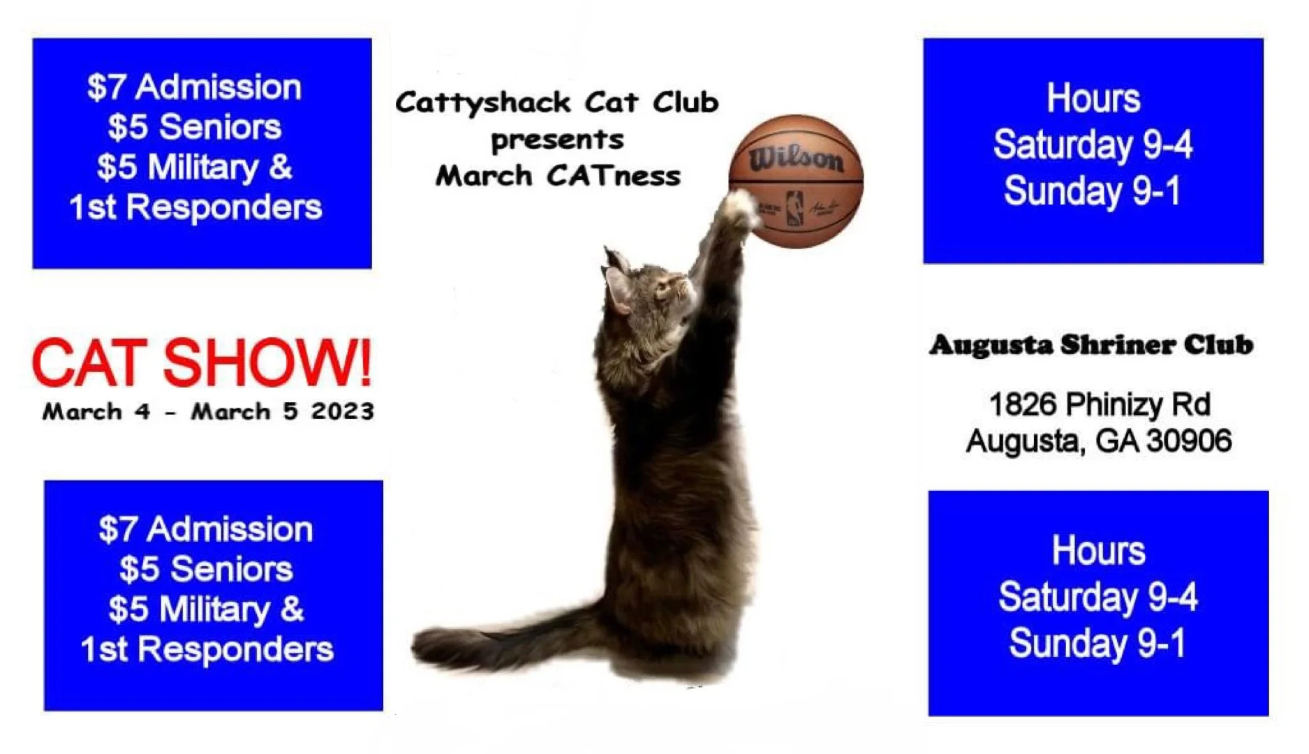 Cattyshack Cats Presents, "March CATness"