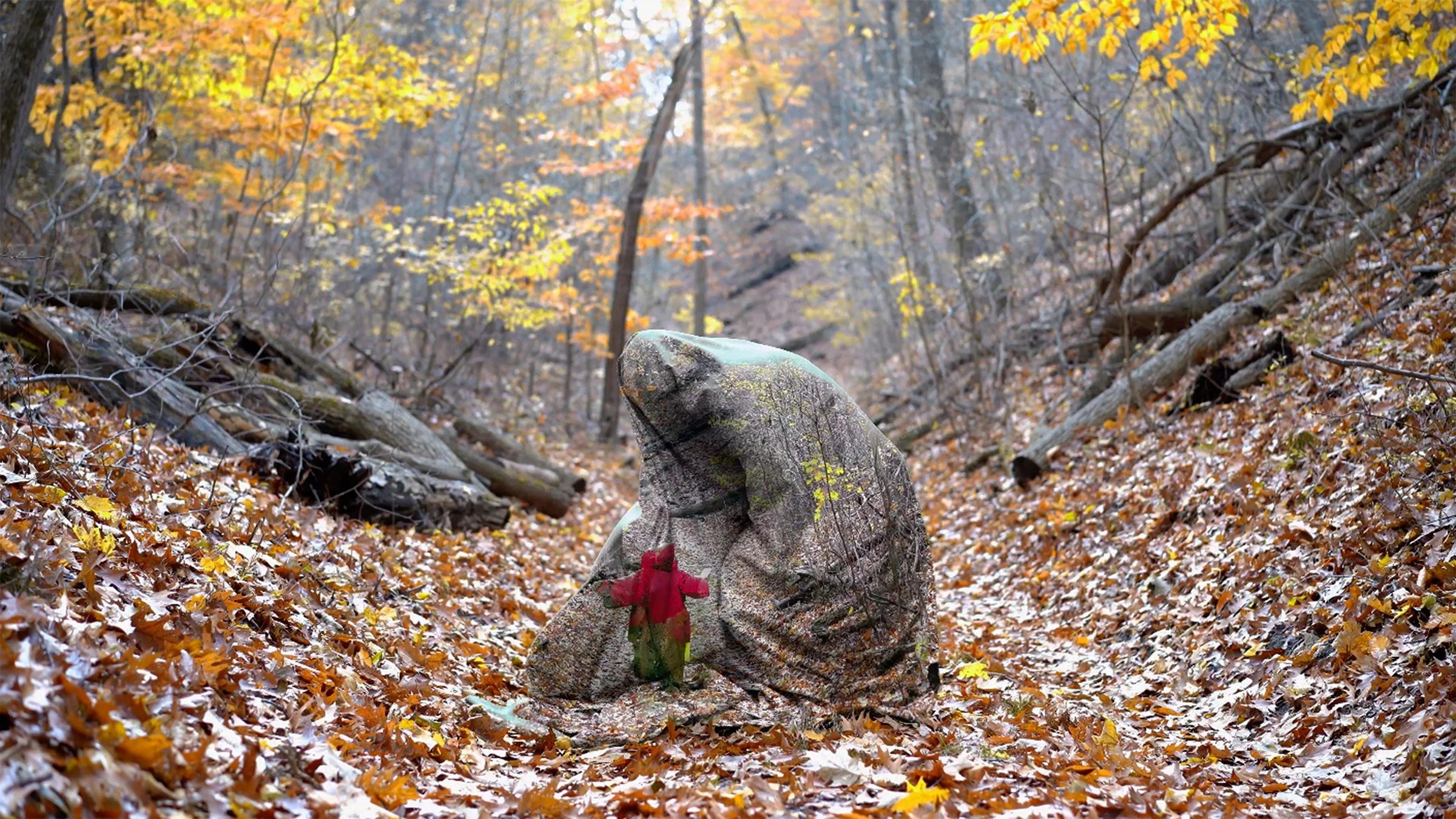  Still from RELAY–DELAY, Rift, (2021). 4K digital video, sound, 2 min 31 sec. 