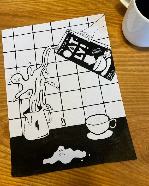 Oatly Illustration — EMMA CREVIER