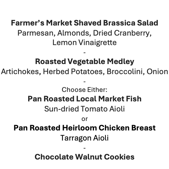 Tuesday, February 17th Menu