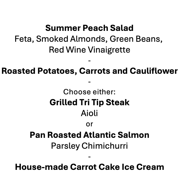 Monday, July 6th Menu