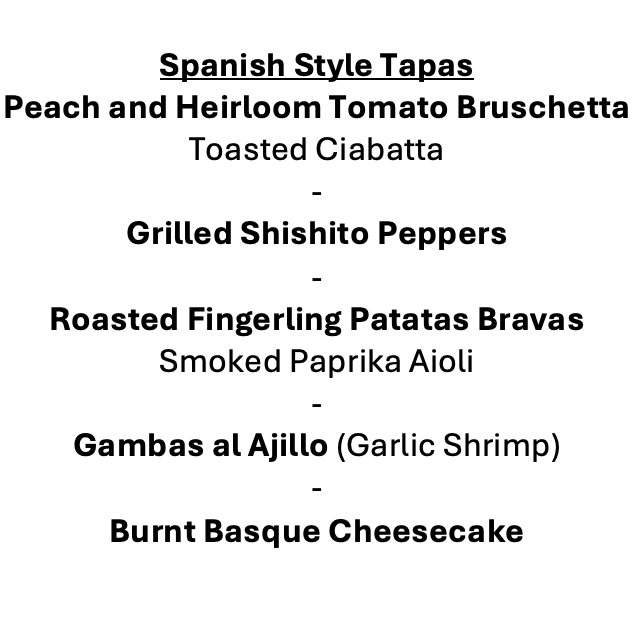 Thursday, June 18th Menu