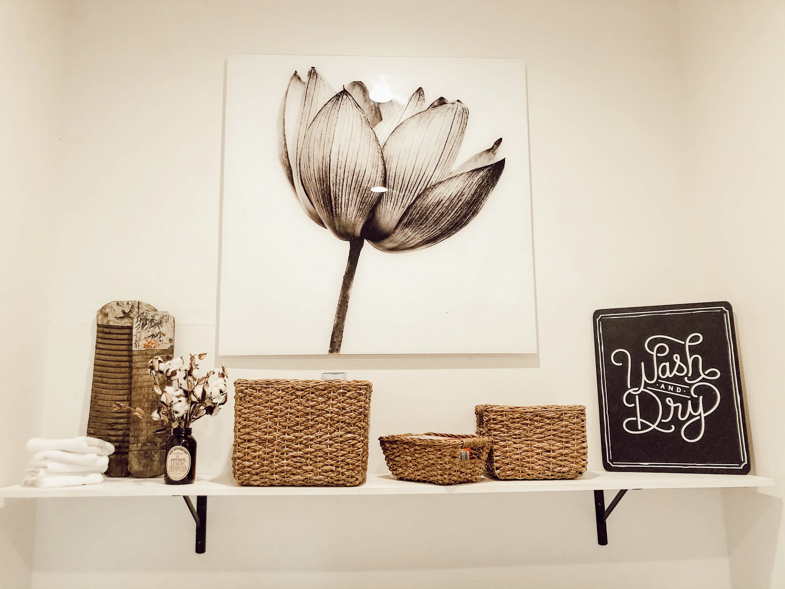 Our Laundry Room Mini-Make Over...On A Budget