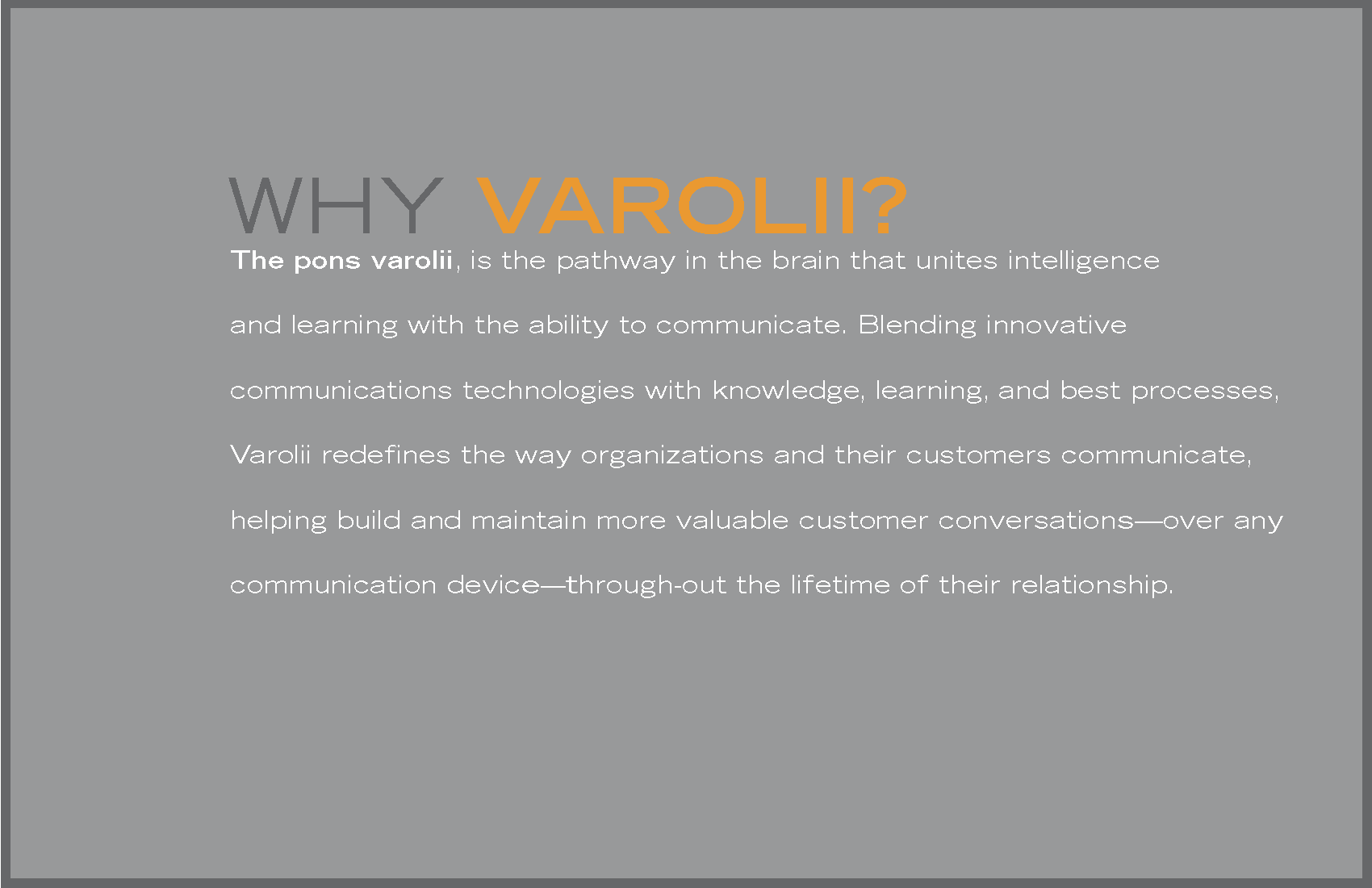 Internal handout describing the reasoning behind the name change