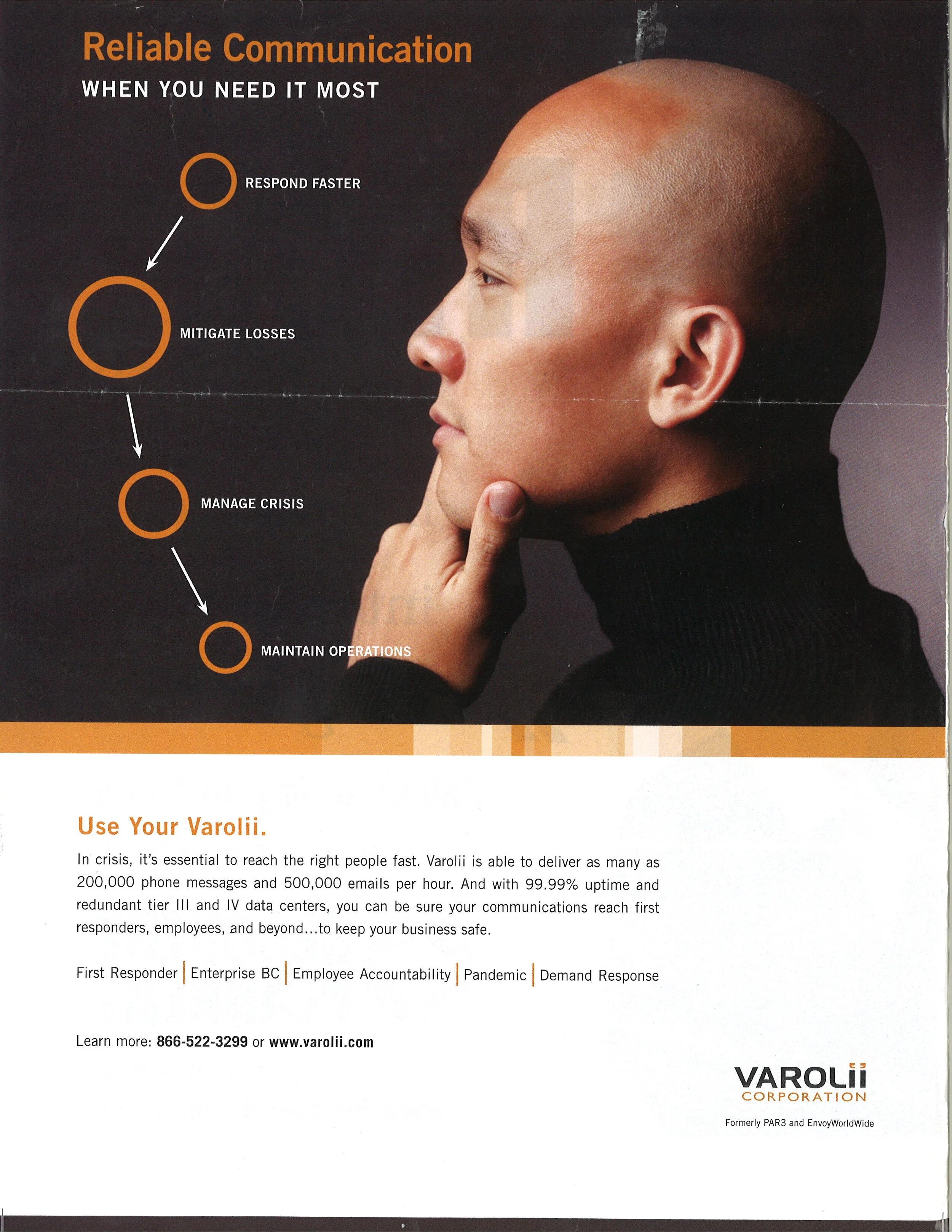 Print ad placed in industry publications promoting the launch