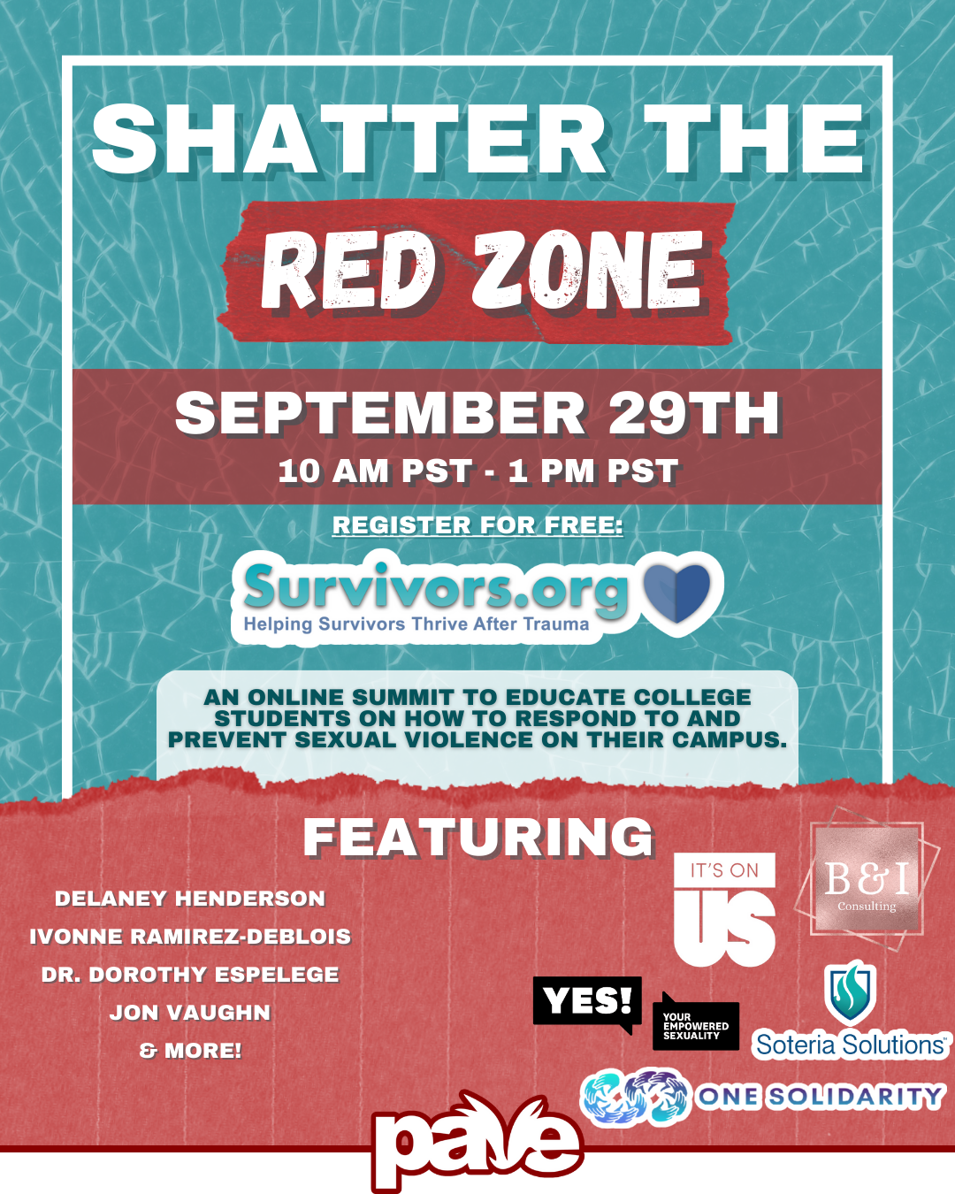 Shatter The Red Zone Summit — PAVE