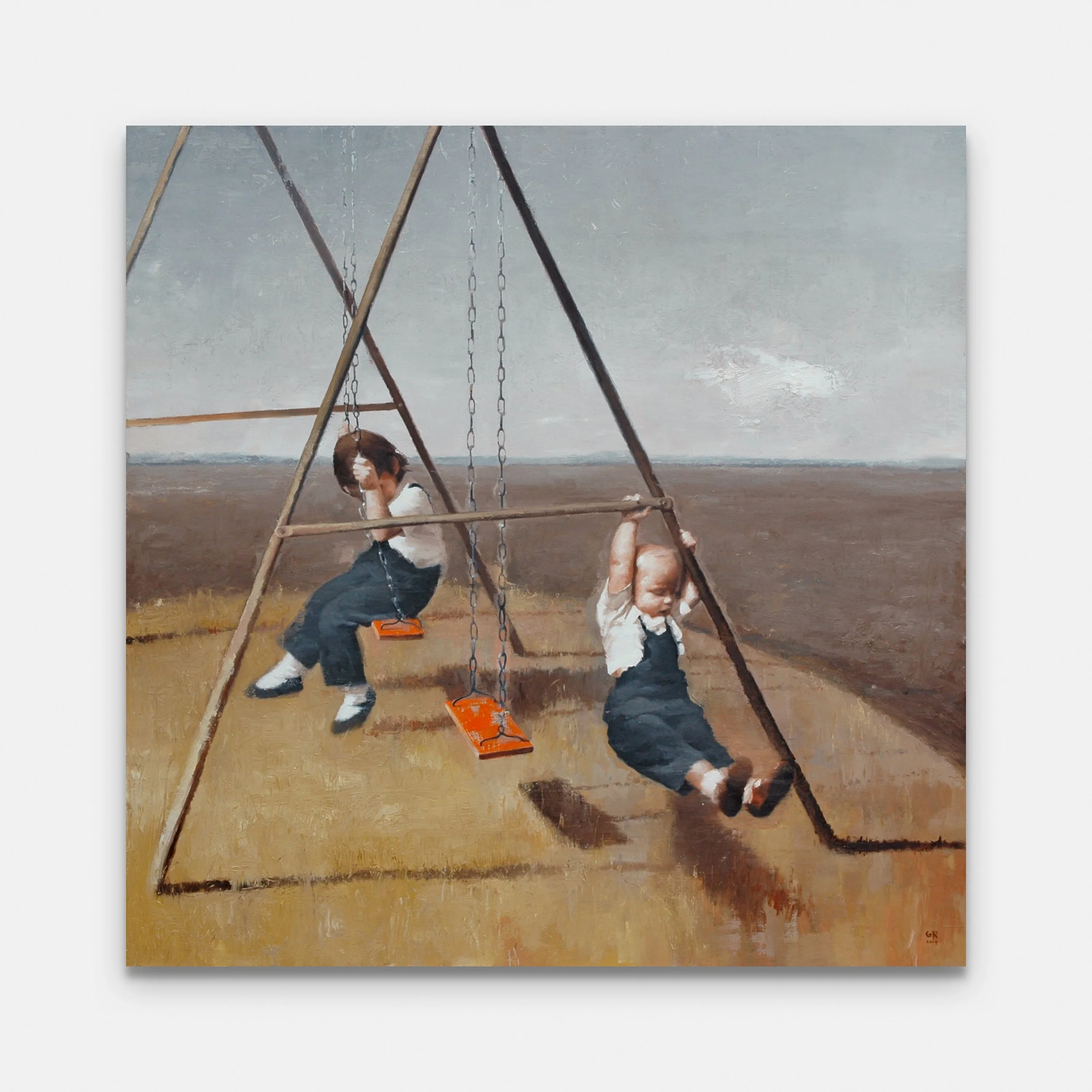 Portrait of a Marriage / 60 x 60" / 2014 / Oil on Panel