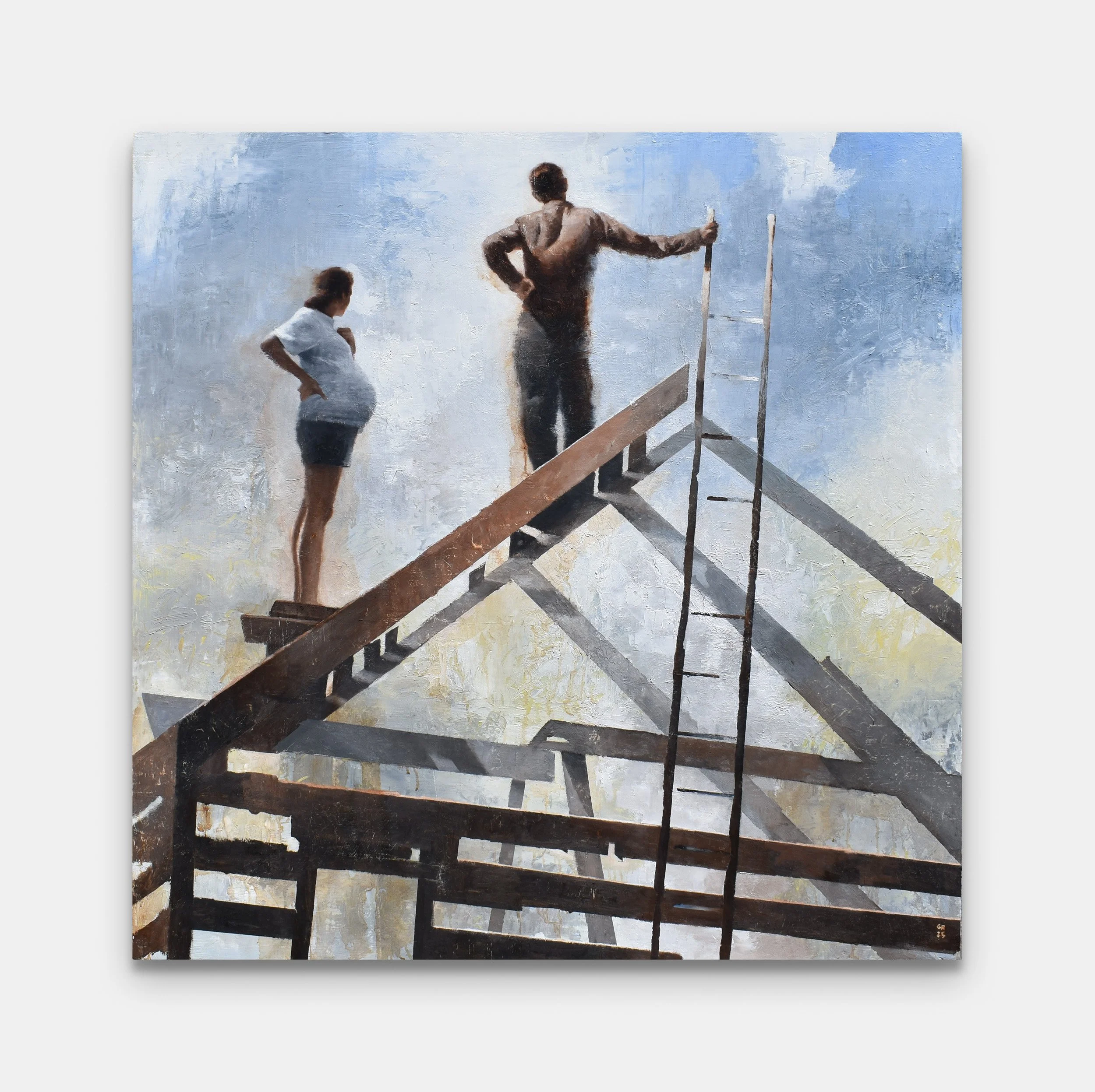 Homestead / 48 x 48" / 2025 / Oil on Panel