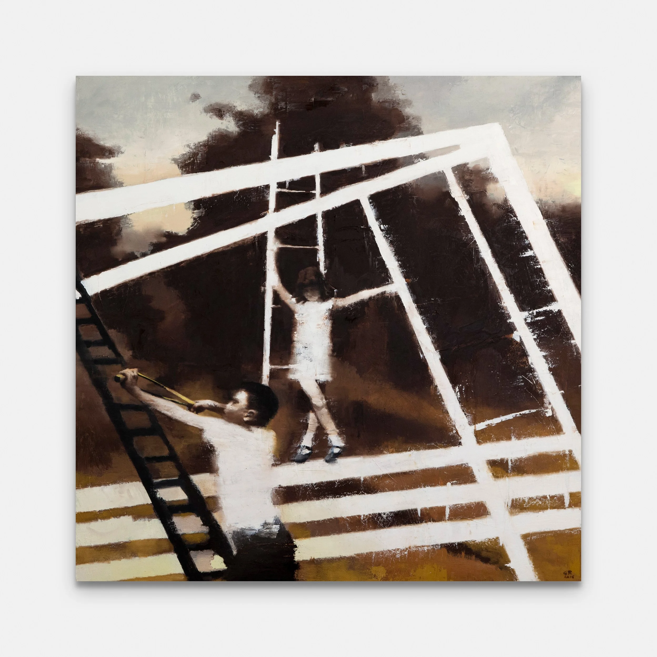 Rhoom For Error / 48 x 48" / 2016 / Oil on Panel