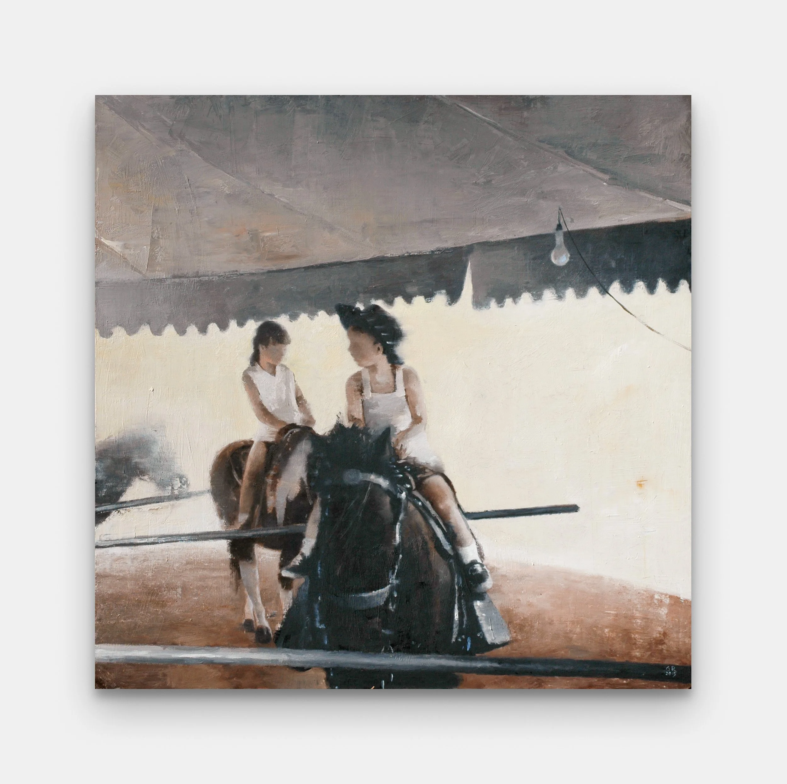 Today and Tomorrow / 48 x 48" / 2015 / Oil on Panel