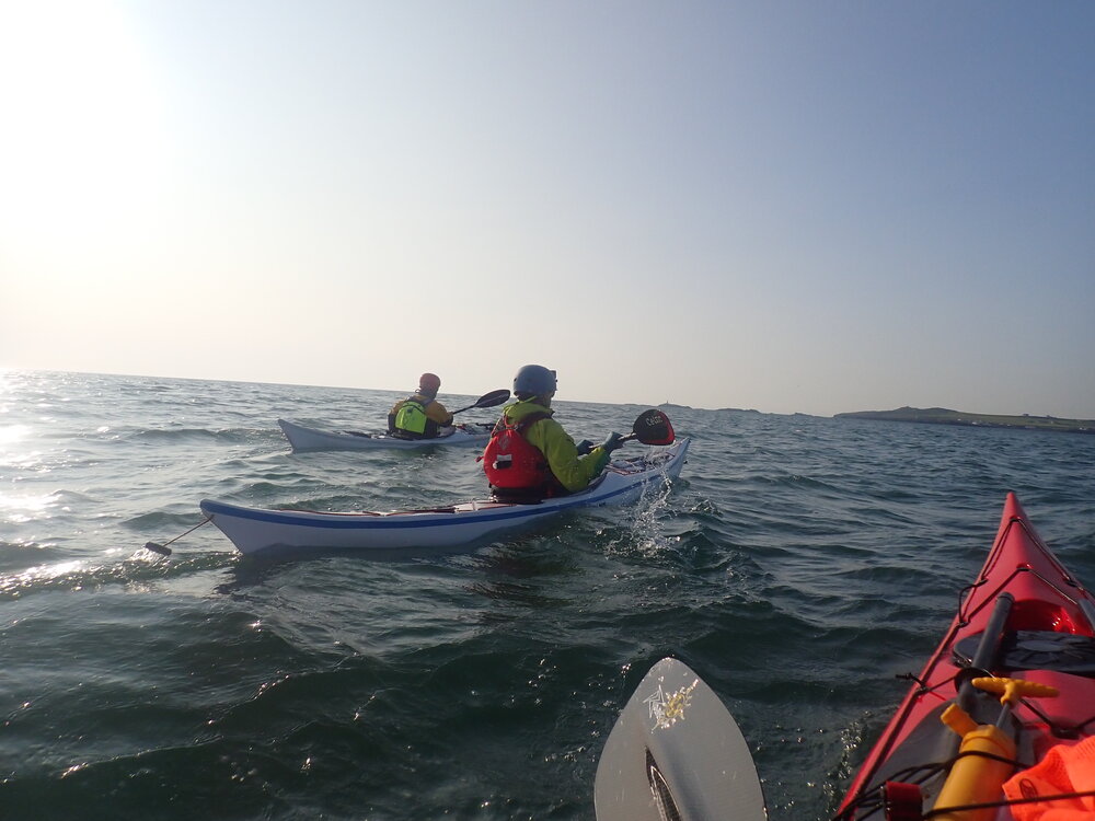 Sea Kayaking towards Rhoscolyn