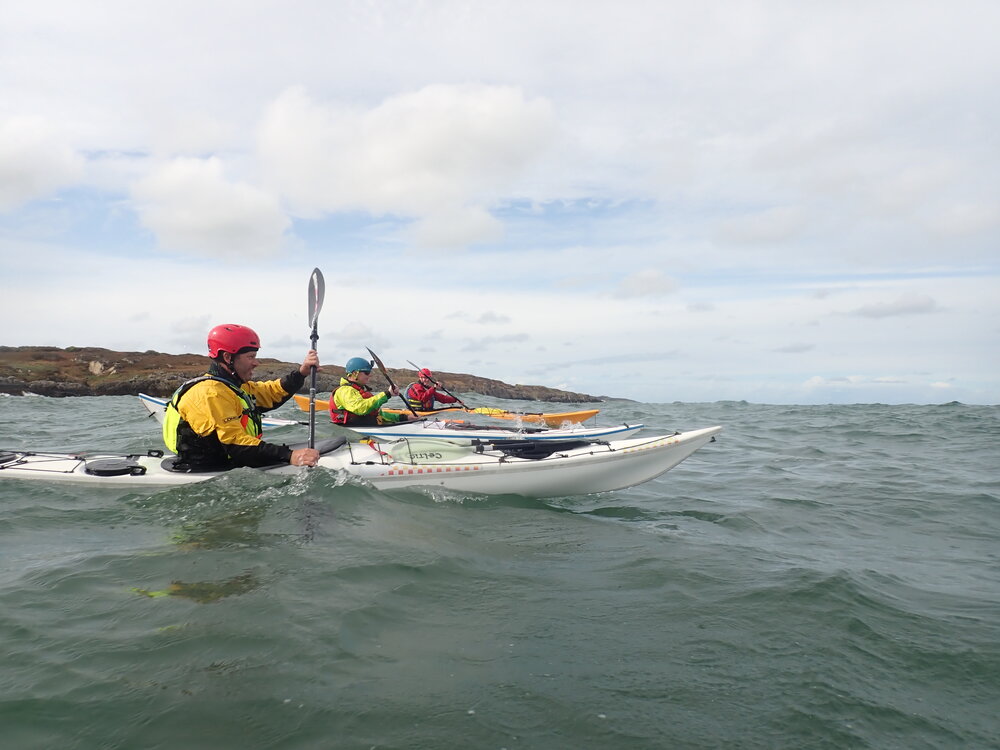 Sea kayaks Porth Eilian to Lynas