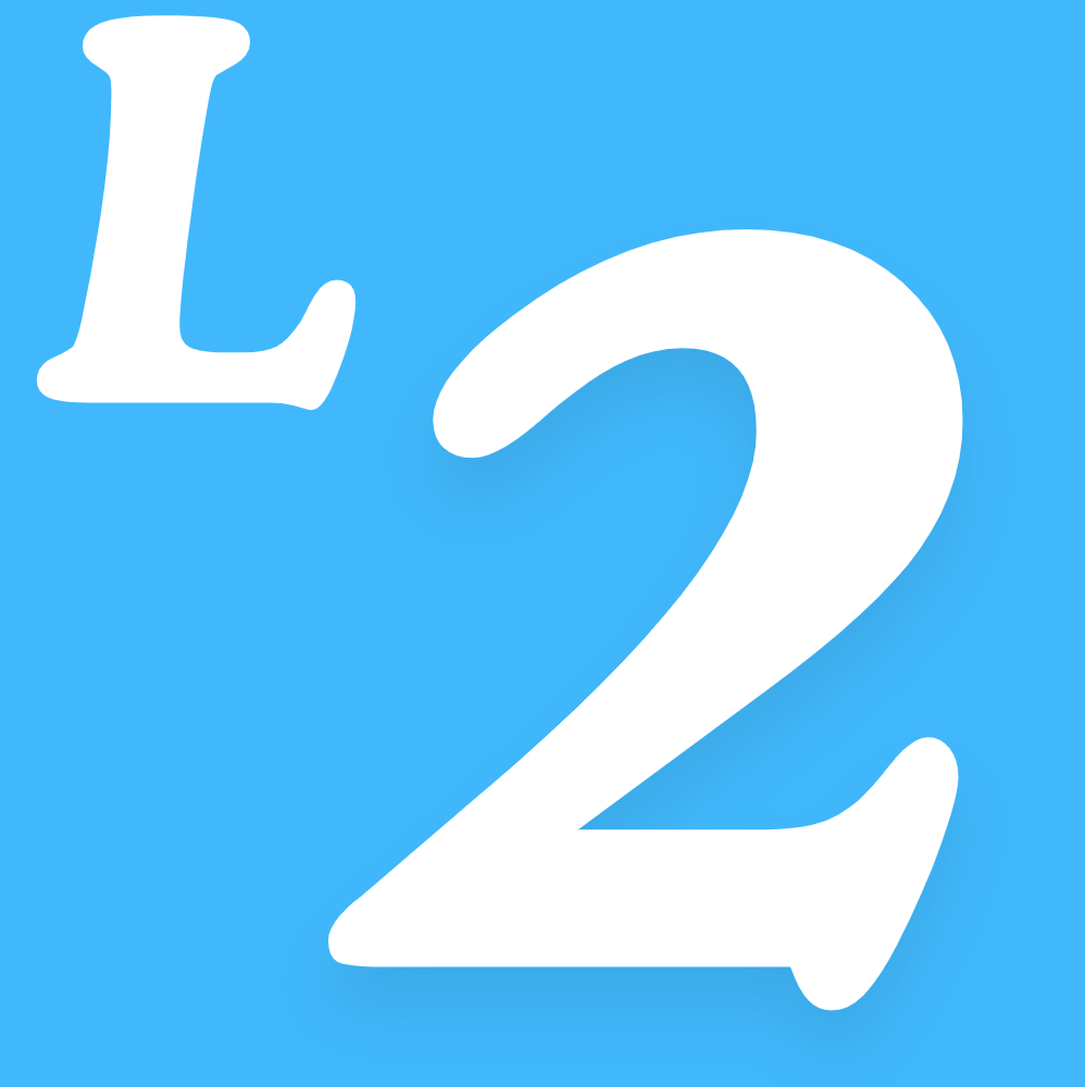 Level 2 blue Logo with white number and letter for Sea Kayaking Wales explorer Course