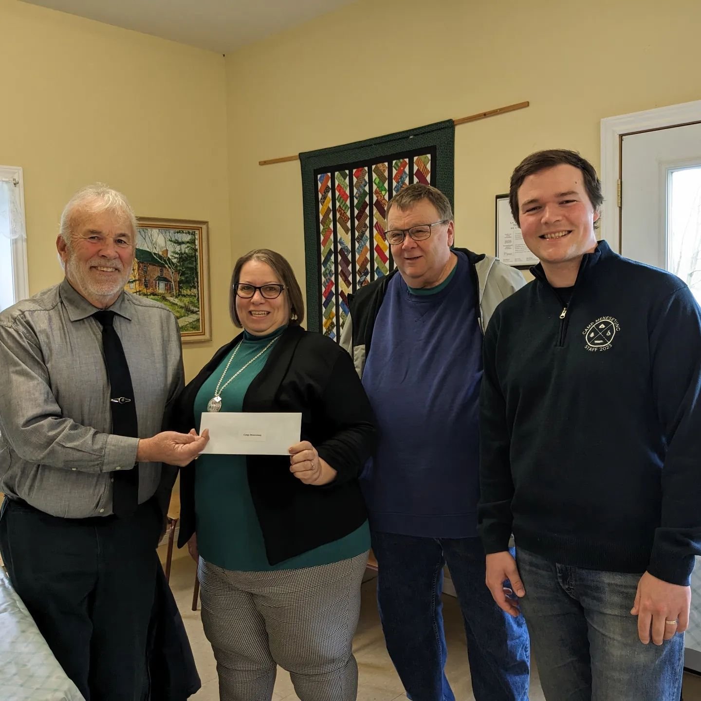 Big thank you to the Britannia Masonic Lodge No. 170 in Seaforth for their generous donation towards our camp wide Hydro upgrades!