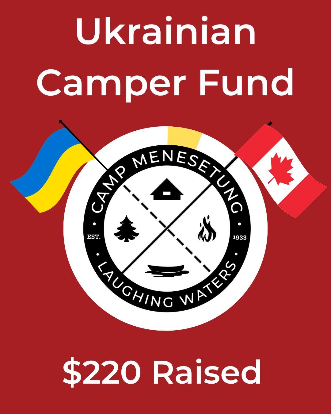 We&rsquo;ve already raised $220 for our Ukrainian Camper Fund &mdash; thank you to all of those who have donated! If you would like to contribute to our cause, go to the link in our bio!