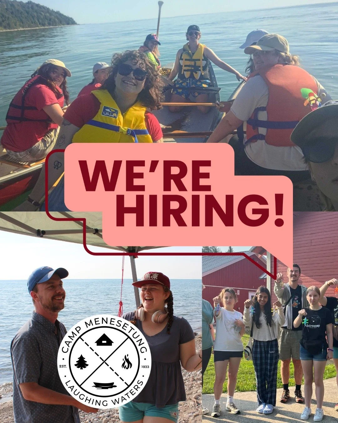 Job applications for Spring and Summer staff are now open! We have a variety of frontline staff, leadership team and support staff positions available. If you're interested in applying or know anyone who might be looking for a summer job, apply today