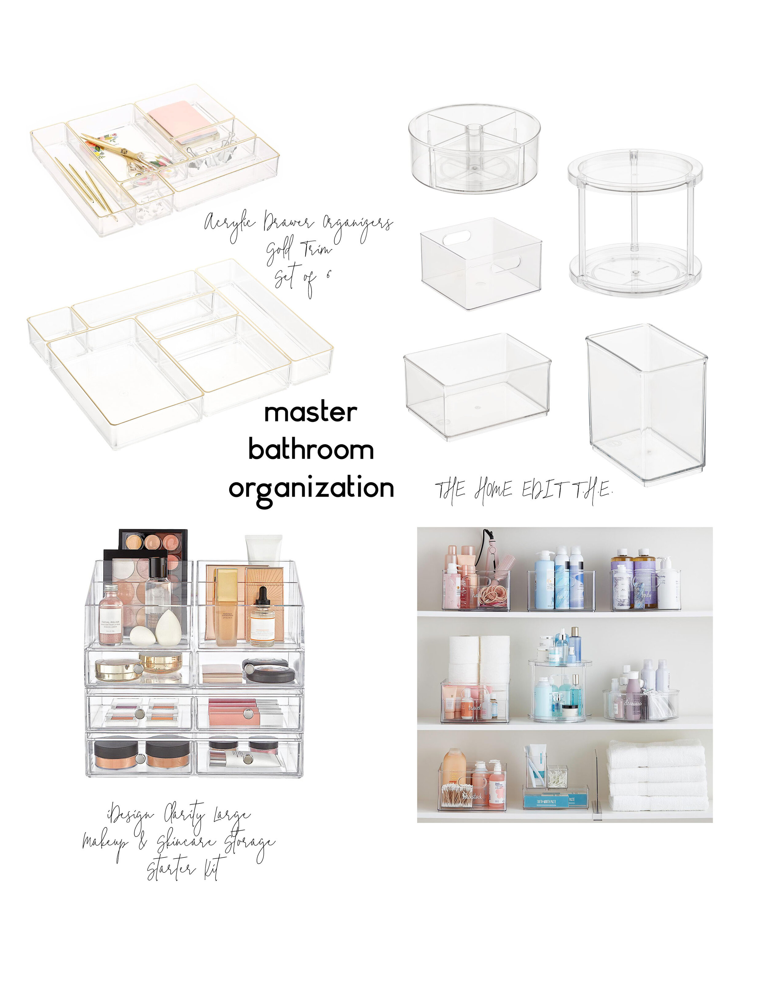 The Home Edit Bath Storage Starter Kit