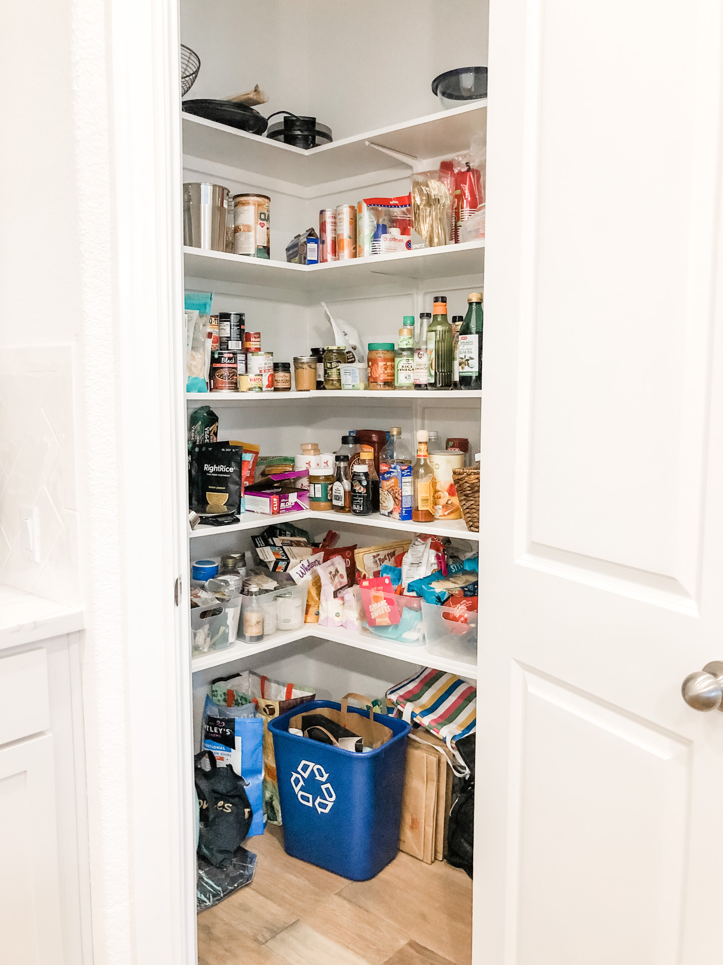 Help!!! This is the only storage we have for our pantry. Hit me with some  budget friendly ideas! : r/organization