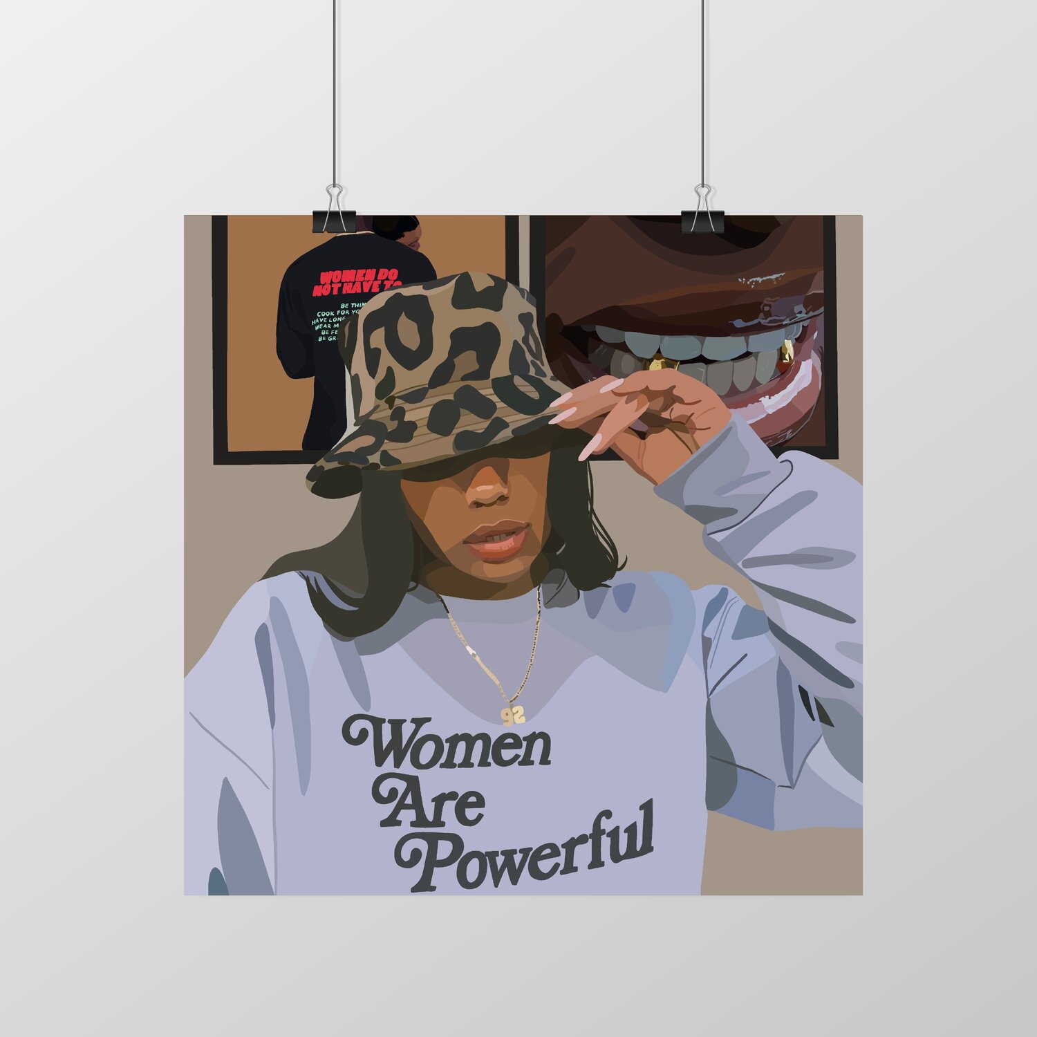 Durag Shawty Canvas Art Print by Artpce